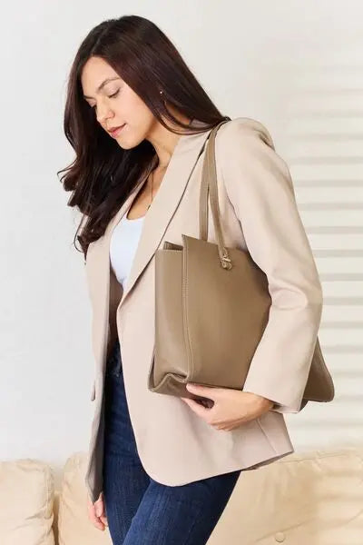 David Jones Medium Work Tote Bag for Women - Professional Laptop Bag with Spacious Compartment | Perfect for Office, Business Travel & Daily Commute