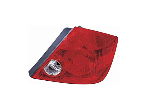 Left Driver Side Tail Light Assembly for 2005-2007 Scion TC - Red & Clear Round Lens Replacement (Non-LED) - Perfect for Night Driving & Enhanced Vehicle Safety