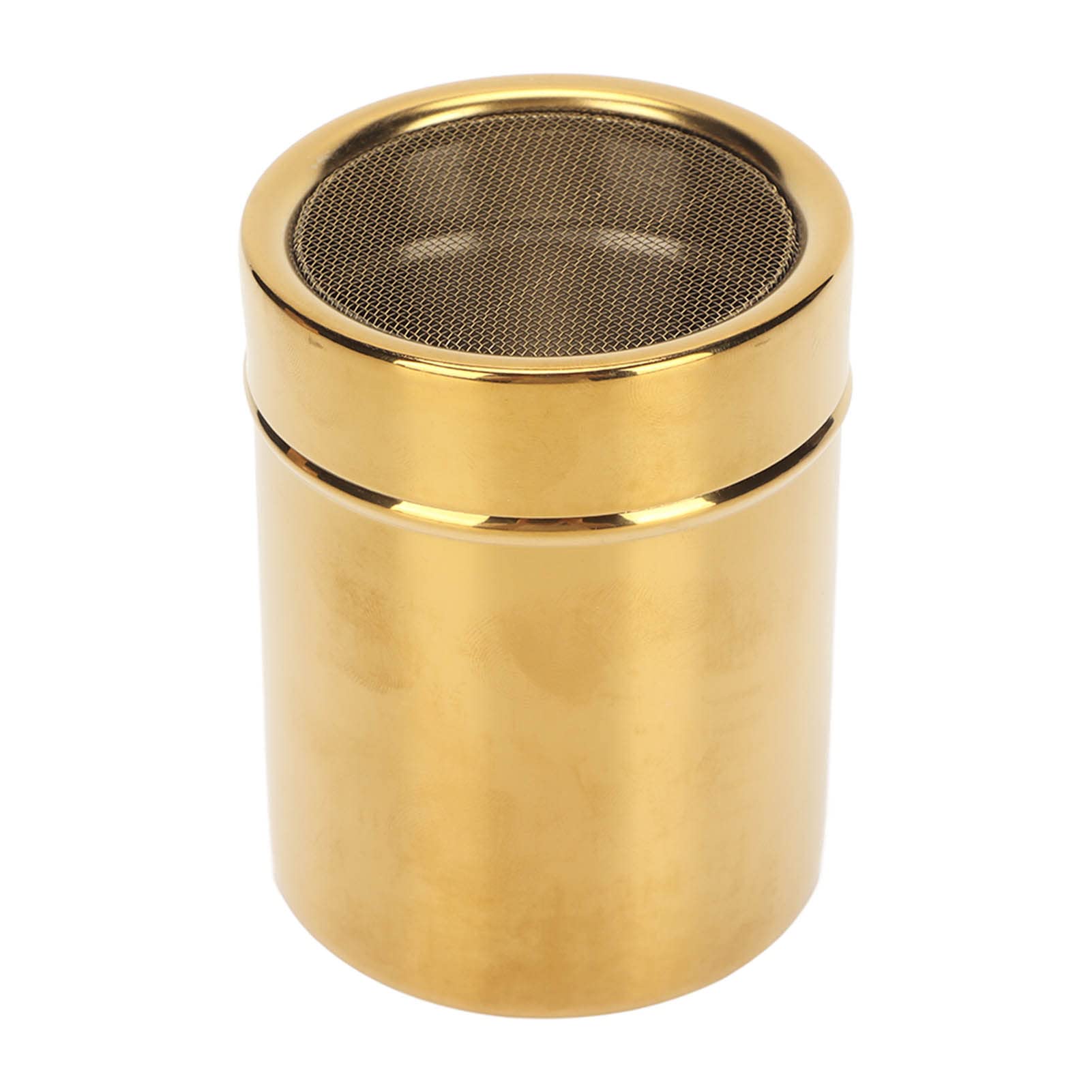 Alvinlite Powder Shaker with Lid - Stainless Steel Sugar, Salt & Spice Dispenser for Coffee, Cocoa, Cinnamon - Perfect for Baking, Cooking & Kitchen Seasoning