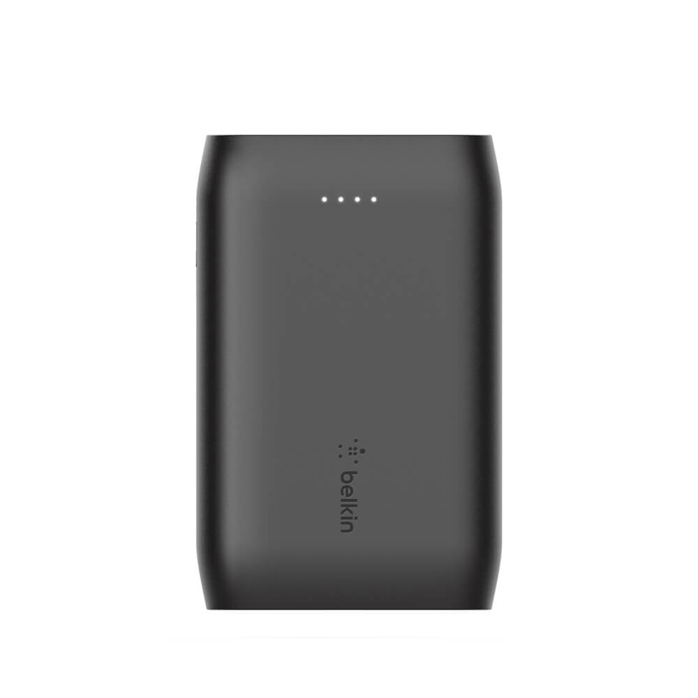 Belkin BoostCharge 10K Portable Charger - 10000mAh Power Bank with Multiple USB Ports for iPhone, Android & More - Fast Charging External Battery for Travel, Camping & Emergency Backup (Black)