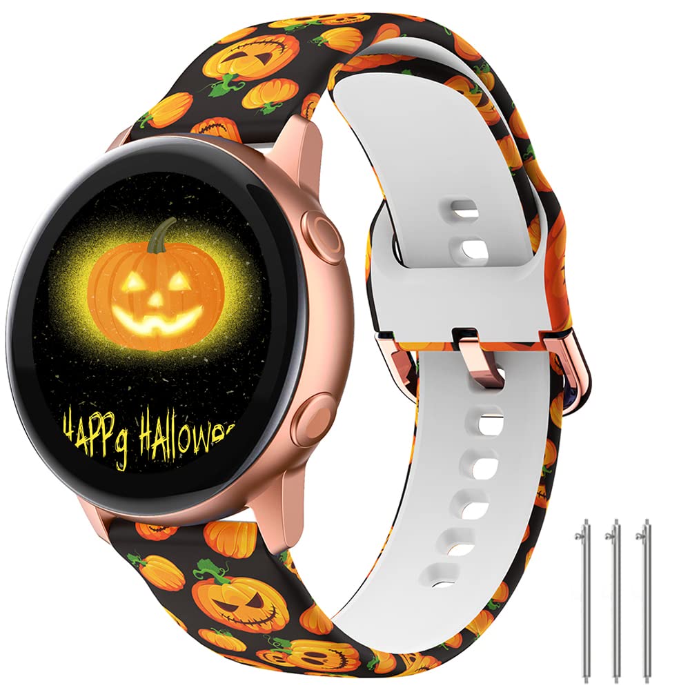 Floral Silicone Watch Bands for Samsung Active 2/Galaxy Watch - 20mm 40mm 44mm - Perfect for Workouts & Daily Wear