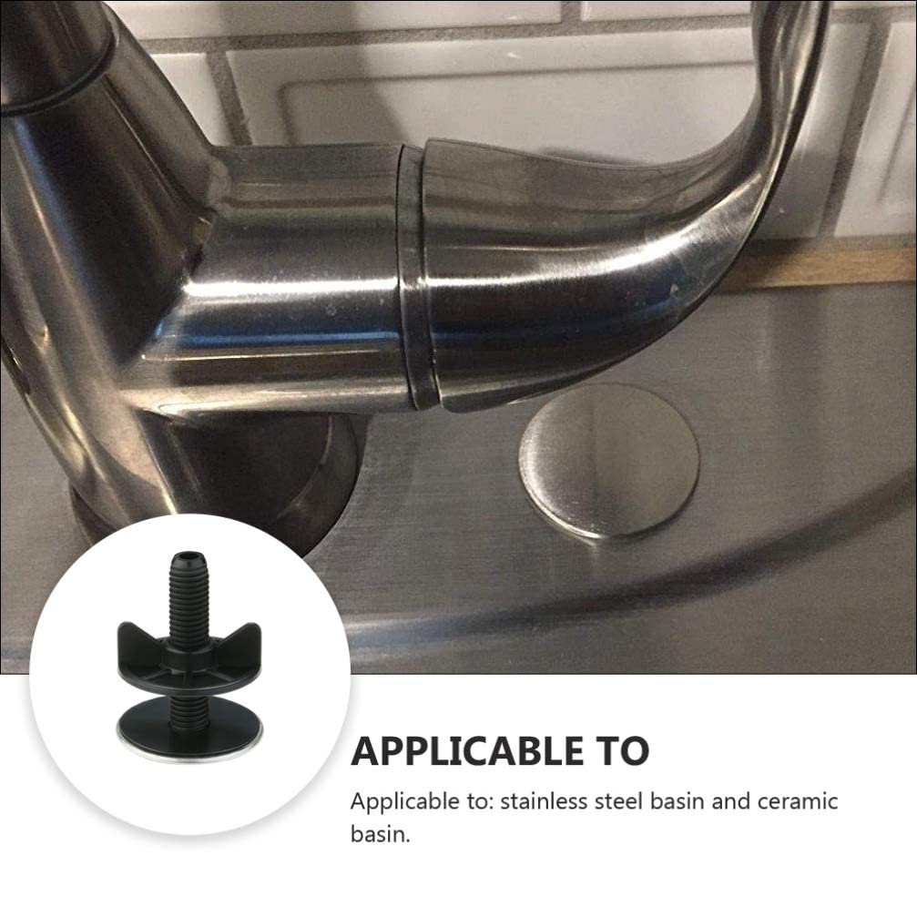 3-Pack Stainless Steel Sink Hole Covers - Faucet Hole Plugs & Sink Tap Hole Plate Stoppers (0.5-1.7 Inch Diameter) - Rustproof Kitchen Sink Accessories for Bathroom & Kitchen Renovation