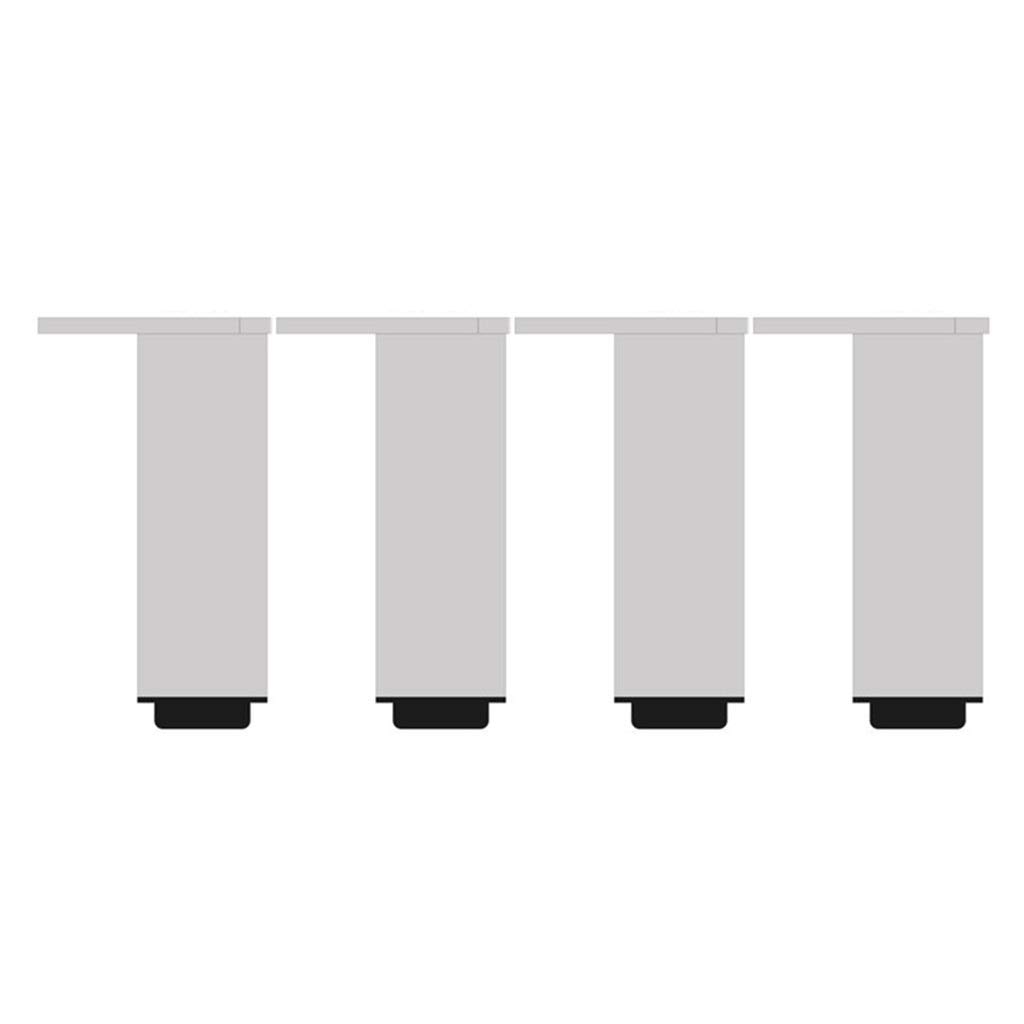 Adjustable White Furniture Legs Set of 4 - 20cm/8INCH Height for Sofa, Desk, Bench, Chair, End Table & Bar Counter - Perfect for Home Office, Living Room & Kitchen Upgrades