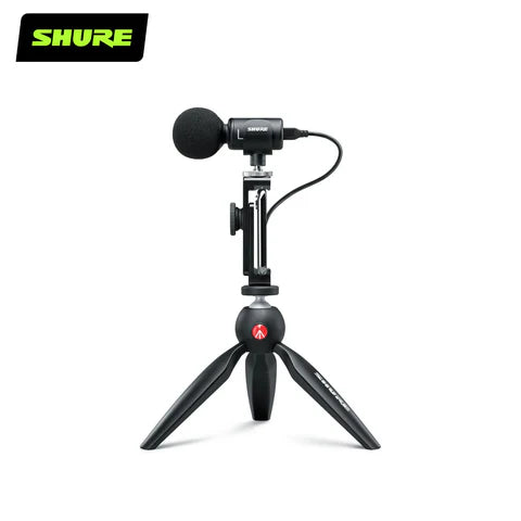 Shure MV88+ Digital Stereo USB Microphone for Podcasting, Recording & Streaming - High-Quality Condenser Mic for YouTube, Gaming & Music Production