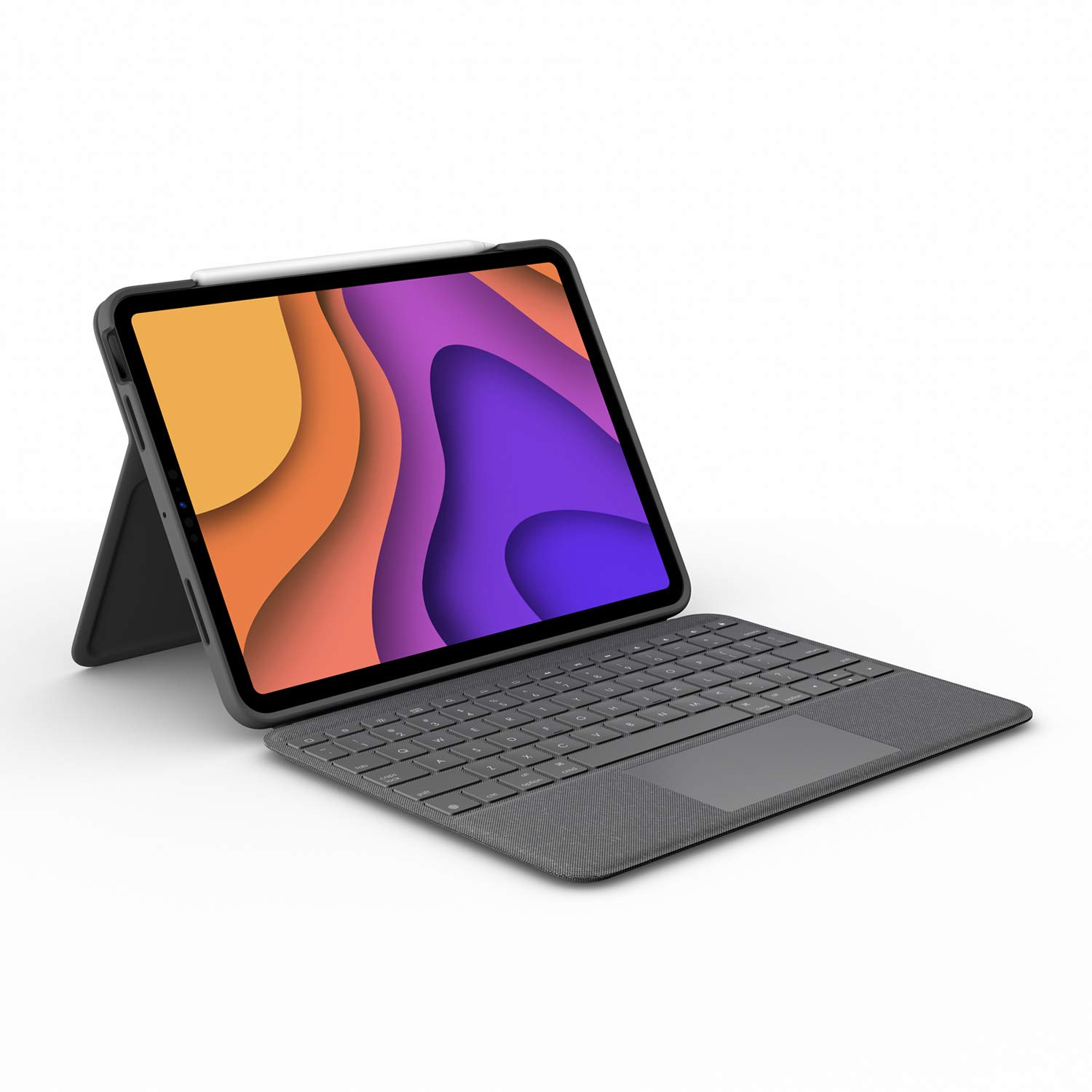 Logitech Folio Touch iPad Keyboard Case with Trackpad & Smart Connector - Compatible with iPad Air 11-inch (M2/M3) & 4th/5th Gen - Graphite - Perfect for Work, Study & Travel