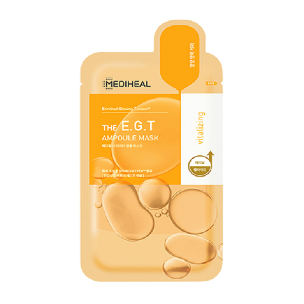 Mediheal E.G.T Ampoule Mask - Hydrating & Anti-Aging Face Mask for Glowing Skin | Korean Skincare for Dry Skin & Wrinkles | Perfect for Night Routine & Self-Care Days