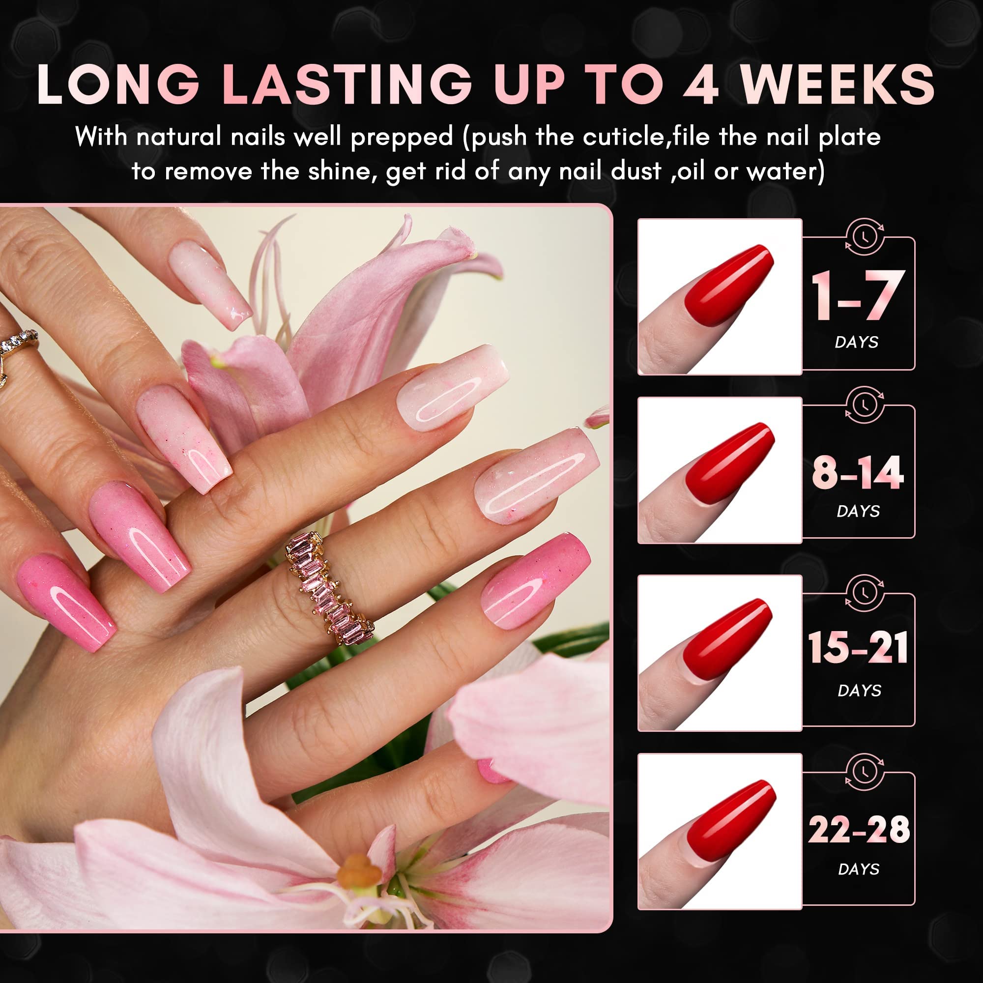 Makartt 500pcs French Nail Tips for Gel & Acrylic Extensions - Half Cover False Nails in 10 Sizes | Press On Nails for Salon & Home Manicure | Perfect for Weddings, Parties & Everyday Wear