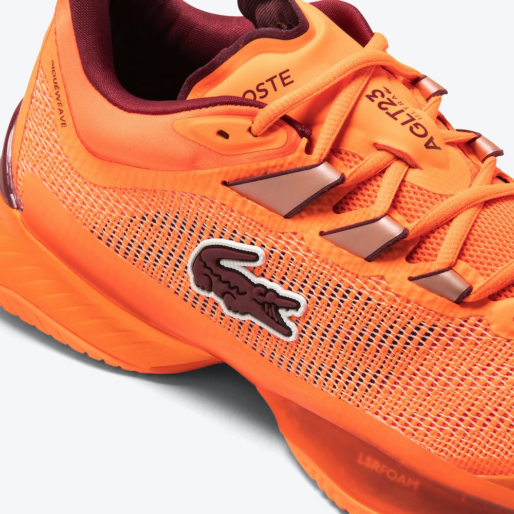 Lacoste AG LT23 Ultra Men's Tennis Shoes - Lightweight Comfort & Durable Grip for Court & Casual Wear (Orange) | Perfect for Tennis, Gym & Everyday Fashion