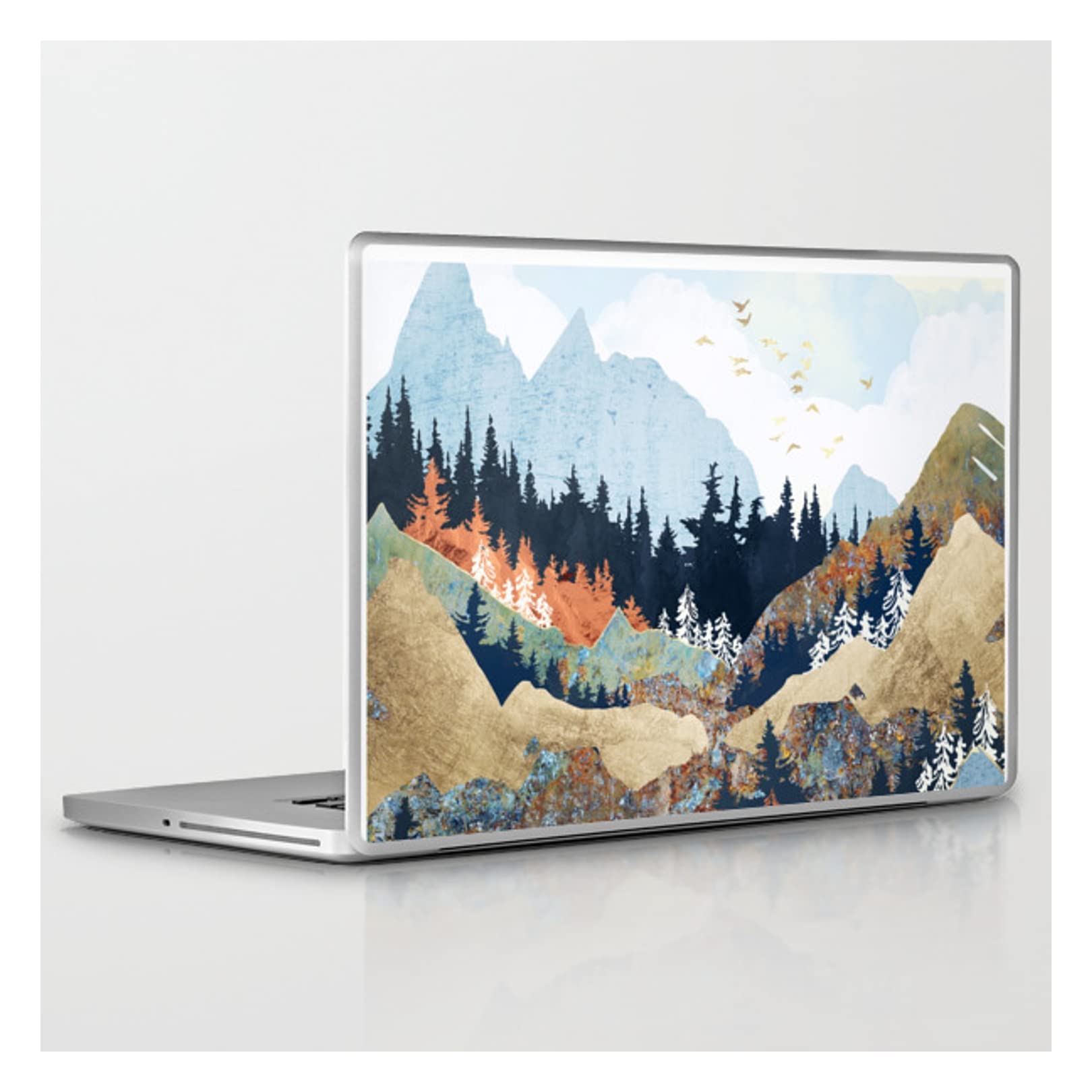 Spacefrogdesigns Spring Flight Laptop Skin for 13-inch MacBook Pro/Air - Durable Protective Cover with Artistic Design | Perfect for Work, Travel & School