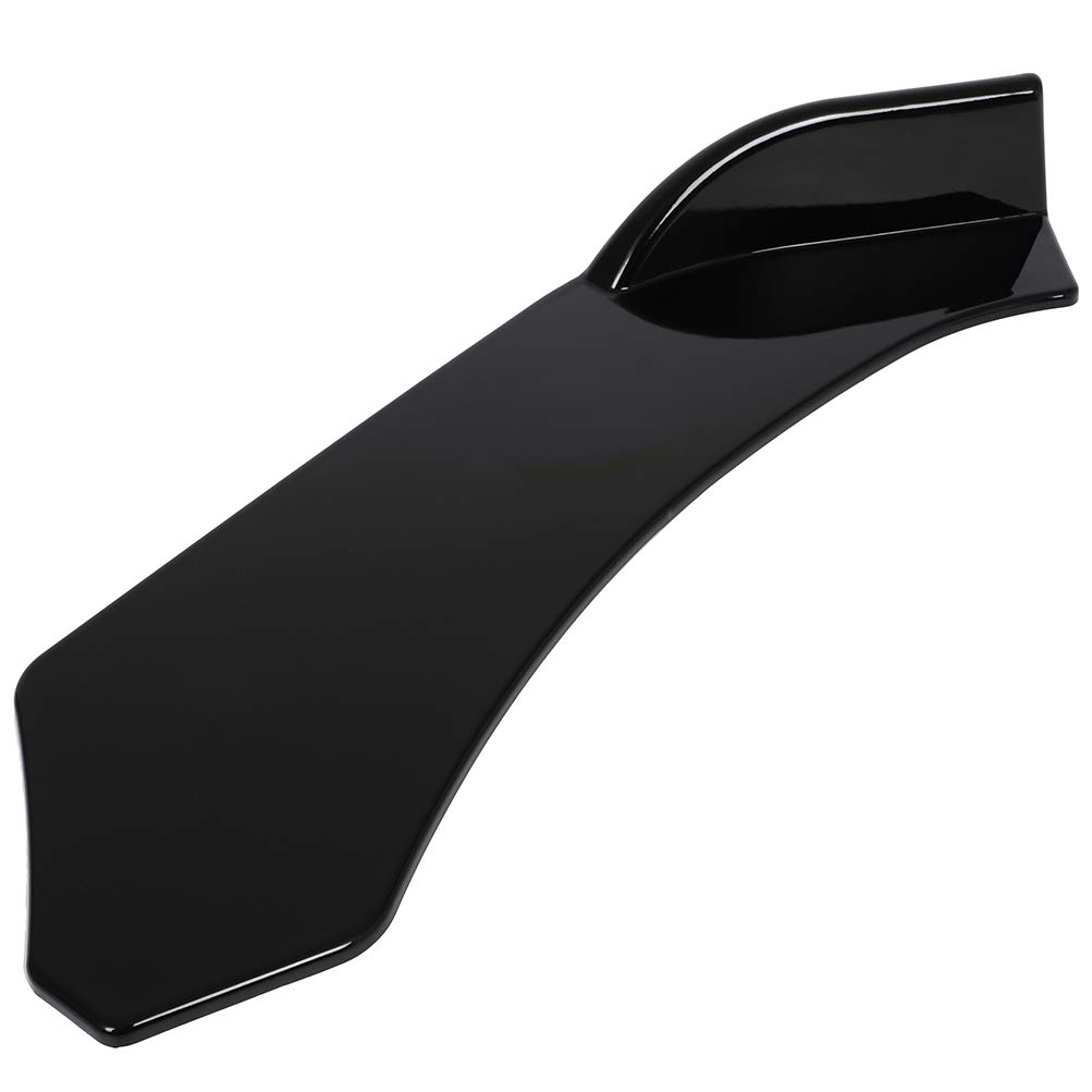 SCITOO Universal Front Lip Spoiler - Glossy Black PP Front Bumper Lip for Cars | Enhances Aerodynamics & Sporty Look | Perfect for Street Racing & Car Shows