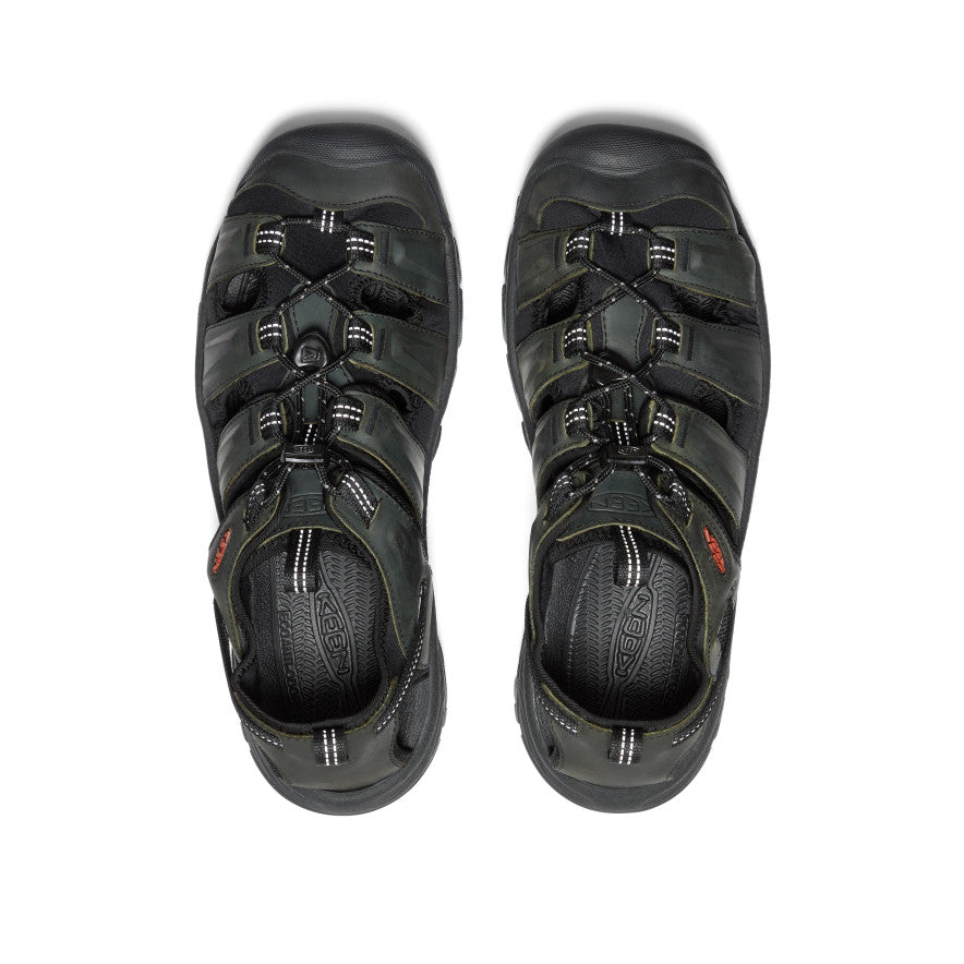 Men's KEEN Targhee III Hiking Sandals - Grey/Black | Waterproof & Comfortable Outdoor Adventure Footwear for Men | Perfect for Hiking, Camping & Travel