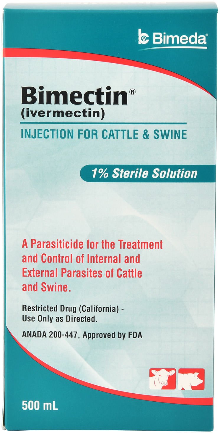 Bimectin 1% Injection for Cattle & Swine - Effective Livestock Dewormer Solution | Safe Parasite Treatment for Dairy Cows, Beef Cattle & Pigs | Farm & Ranch Animal Care