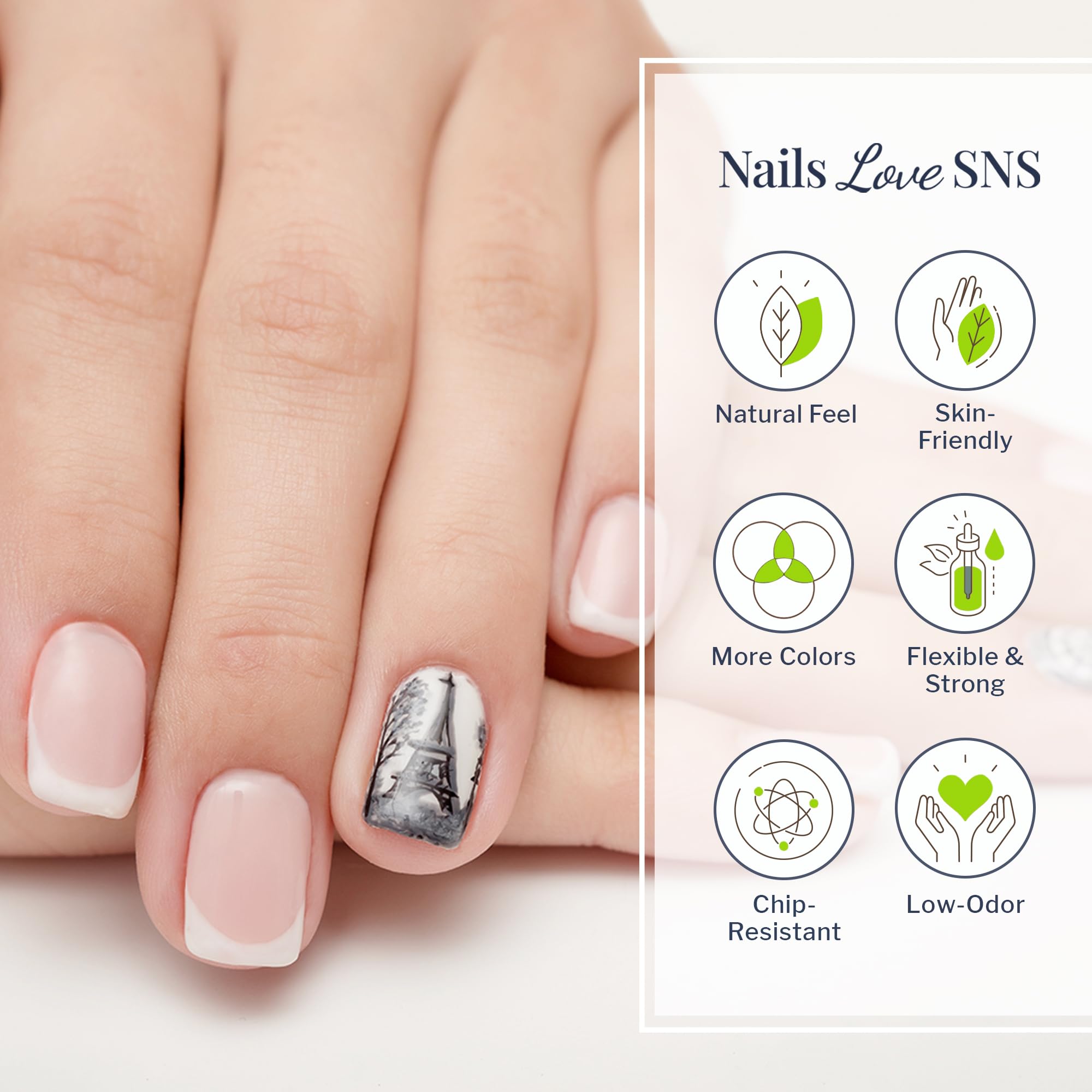 L'Orange SNS Nail Dip Powder - Long-Lasting Orange & Cream Dipping Powder for 14 Days Wear - Low Odor, No UV Lamp Needed - 1oz Gel Nail Polish for Home Manicures & Salon Quality Nails