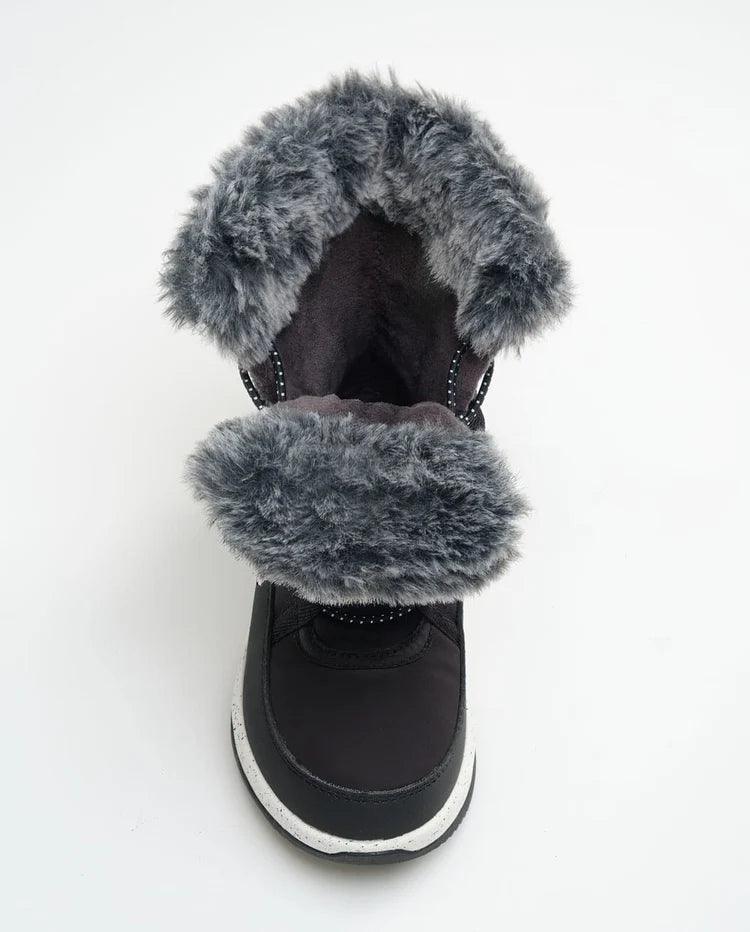 Kamik Stormy F Youth Kids Winter Snow Boots - Waterproof & Insulated for Boys & Girls (Sizes 1-8) - Perfect for Snow Play, Sledding & Cold Weather Adventures
