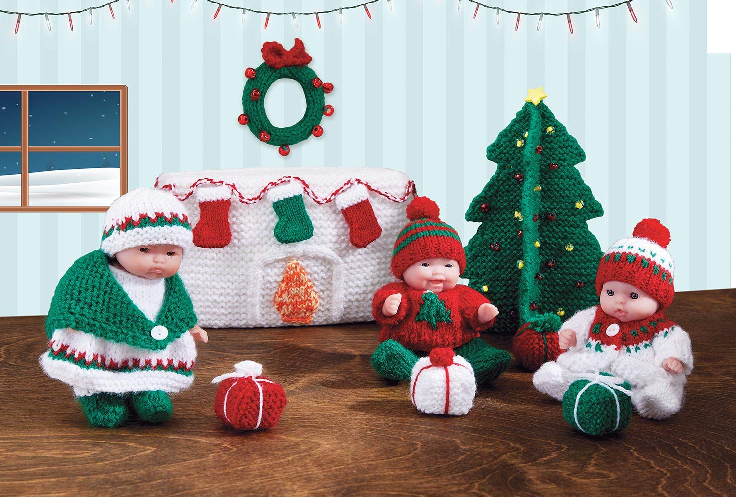 Christmas Eve Doll Set - Festive Holiday Decor for Home, Tree, and Gift Giving | Perfect for Christmas Decorations, Parties, and Santa's Visit