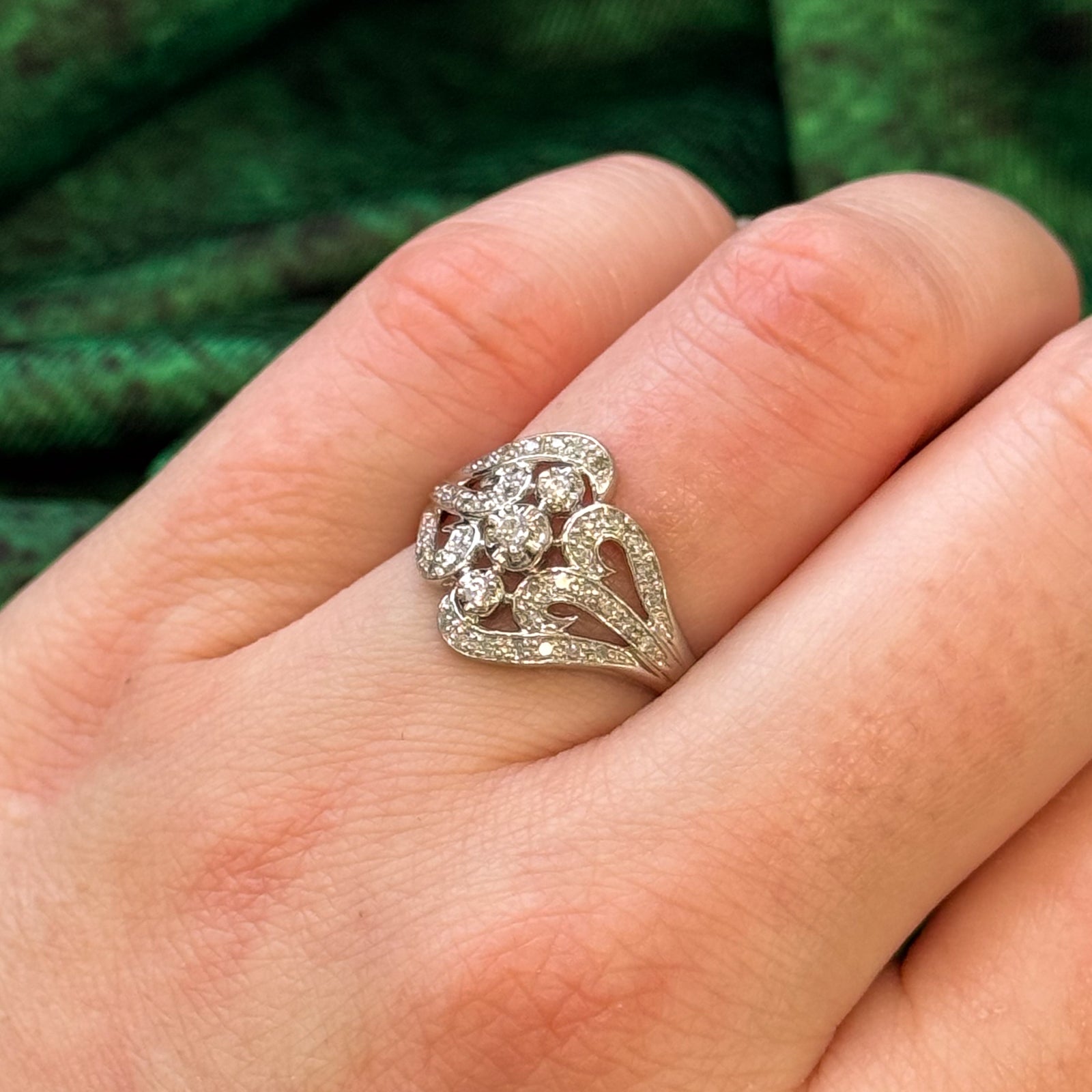 Elegant 0.20ctw Diamond Ring for Women - Size 6.5 | Perfect for Engagement, Wedding, Anniversary & Special Occasions | Luxury Jewelry Gift
