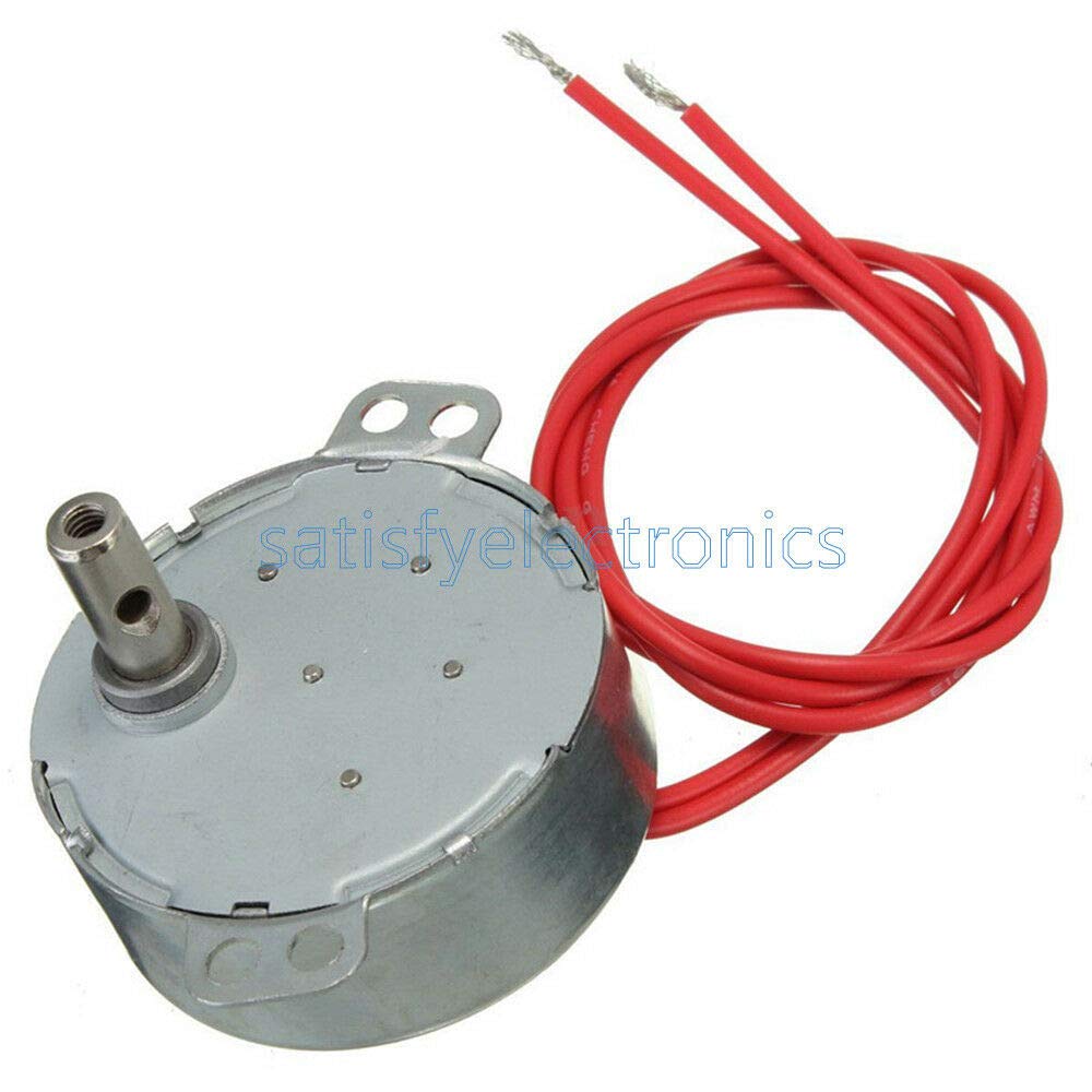 TYC 50 12V 4W 50/60Hz Synchronous Motor 5/6RPM CW CCW - Replacement Microwave Turntable Motor for Ovens, Microwaves & Small Appliances - Perfect for DIY Repairs & Home Kitchen Upgrades
