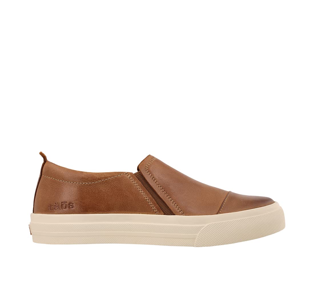 **Taos Twin Gore Lux Slip-On Sneakers – Premium Leather Slip-On Shoes with Arch & Metatarsal Support, Removable Cushioned Footbed for All-Day Comfort – Perfect for Work, Travel & Casual Wear**
