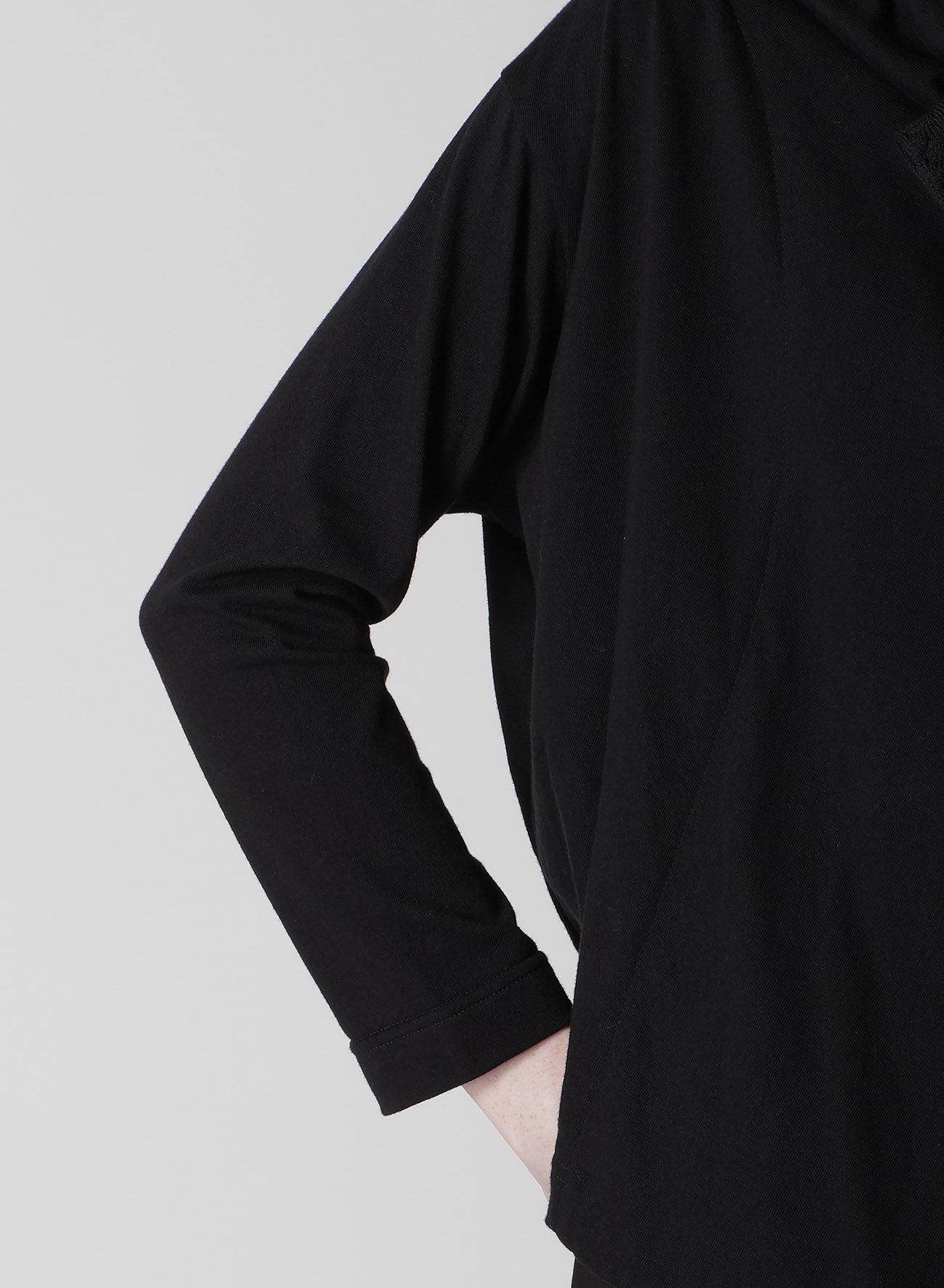 Stylish Cotton Jersey & Lace Off-Neck 3-Button Jacket for Women - Perfect for Office Wear, Casual Outings & Spring Layering