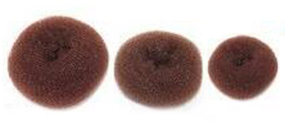 3-Piece Women's Hair Bun Maker Set (Large, Medium, Small) - Donut Bun Styler Rings for Perfect Chignon & Updos - Great for Weddings, Parties & Everyday Hairstyles