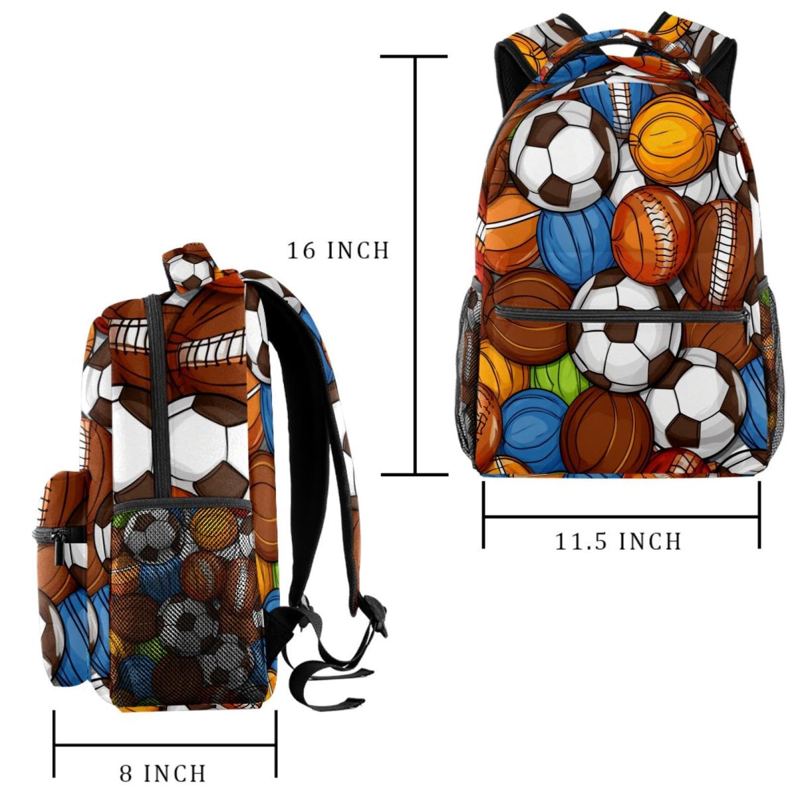 Men's & Women's Travel Backpack - Durable Sports Backpack for Basketball, Football & Volleyball | Perfect for Gym, Travel & Outdoor Activities