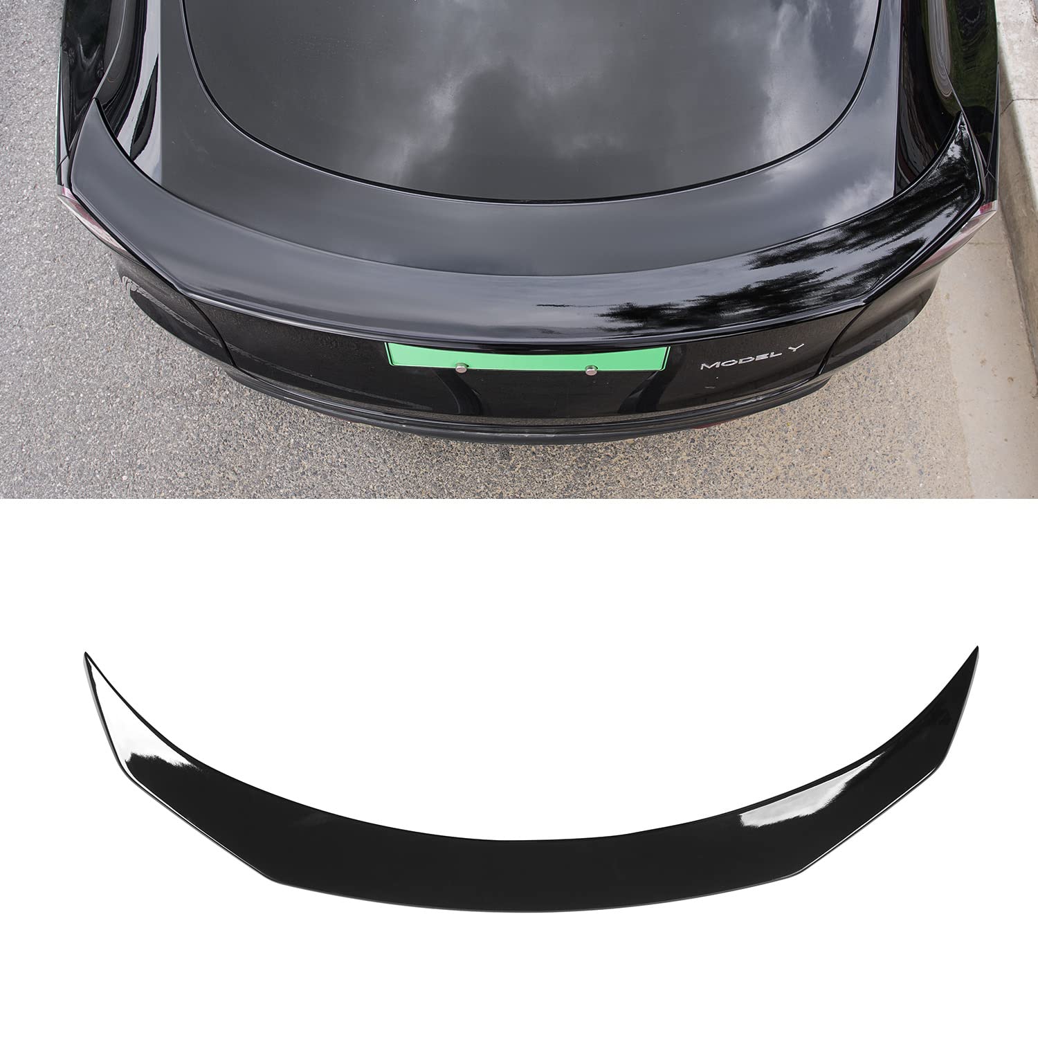 Xipoo Fit 2020-2022 Tesla Model Y Performance Spoiler Wing - Glossy Black Rear Wing Car Styling Kit | Enhance Aerodynamics & Sporty Look for Tesla Model Y Accessories | Perfect for Street Racing & Car Shows