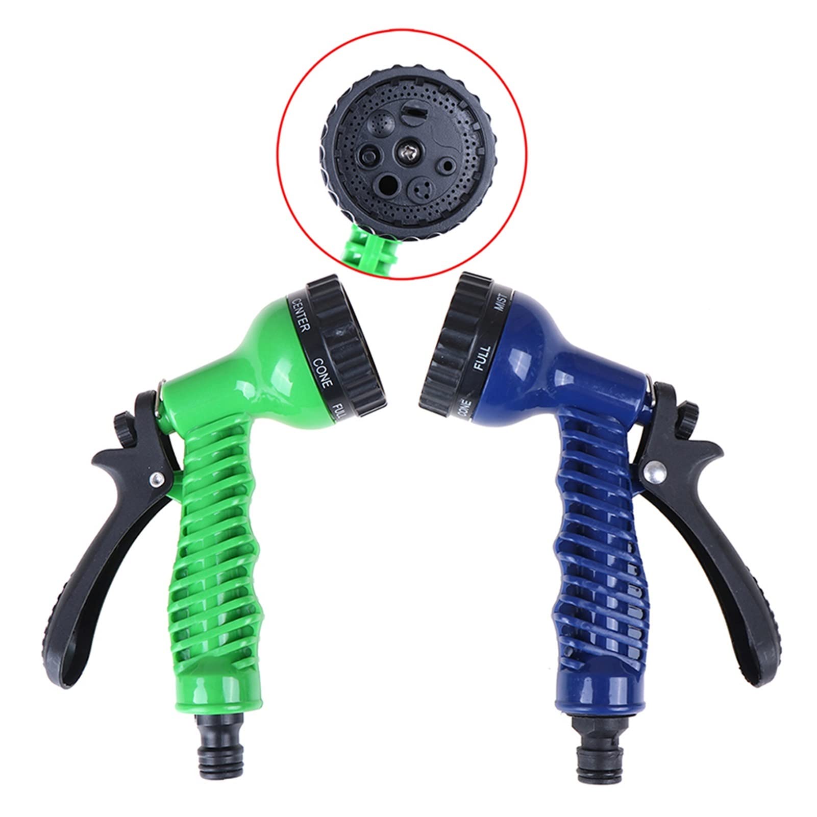 Heavy Duty Adjustable Garden Hose Nozzle - Professional Water Spray Gun for Lawn, Garden, Car Washing & Outdoor Cleaning (Blue) - Perfect for Watering Plants, Washing Vehicles, and Patio Cleaning