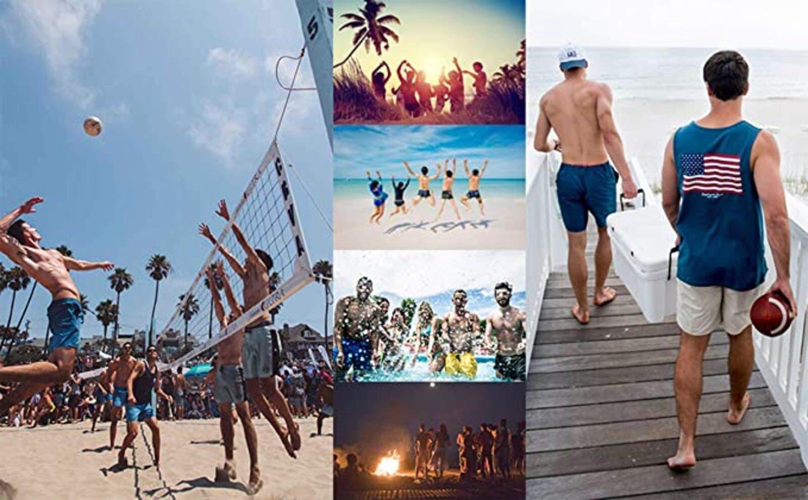 Men's Breathable Beach Shorts for Surfing & Swimming - Summer Swimwear