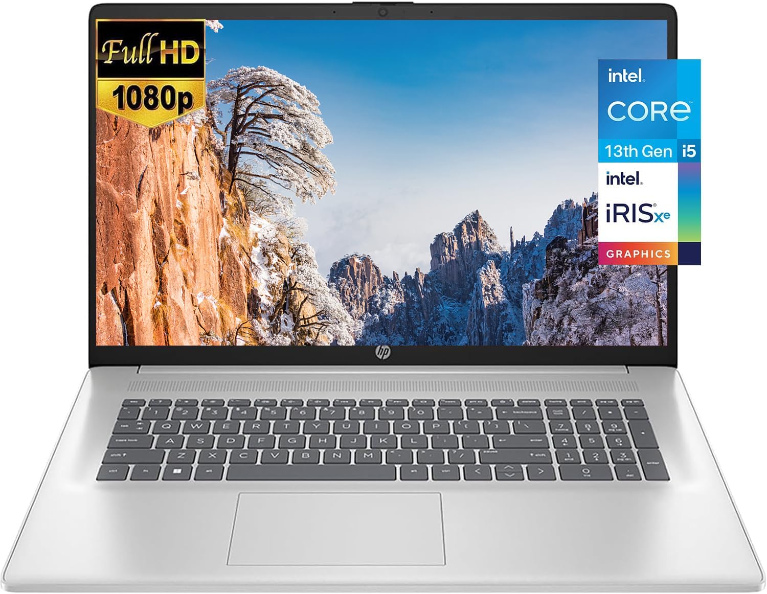 HP 17.3 Inch FHD Business Laptop - Intel Core i5 1335U 10-Core Processor (Up to 4.6GHz), 32GB RAM, 1TB SSD, Iris Xe Graphics, Wi-Fi 6, Backlit Keyboard, Windows 11 - Perfect for Office Work, Remote Jobs & Productivity Tasks