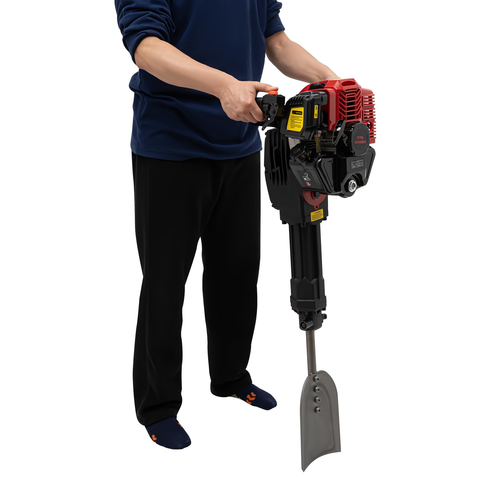 **52cc Gas Powered Tree Digger - 2 Stroke Portable Excavator with 3 Heads, Handheld Trencher for Digging, Planting & Landscaping | Ideal for Garden, Farm & DIY Projects**