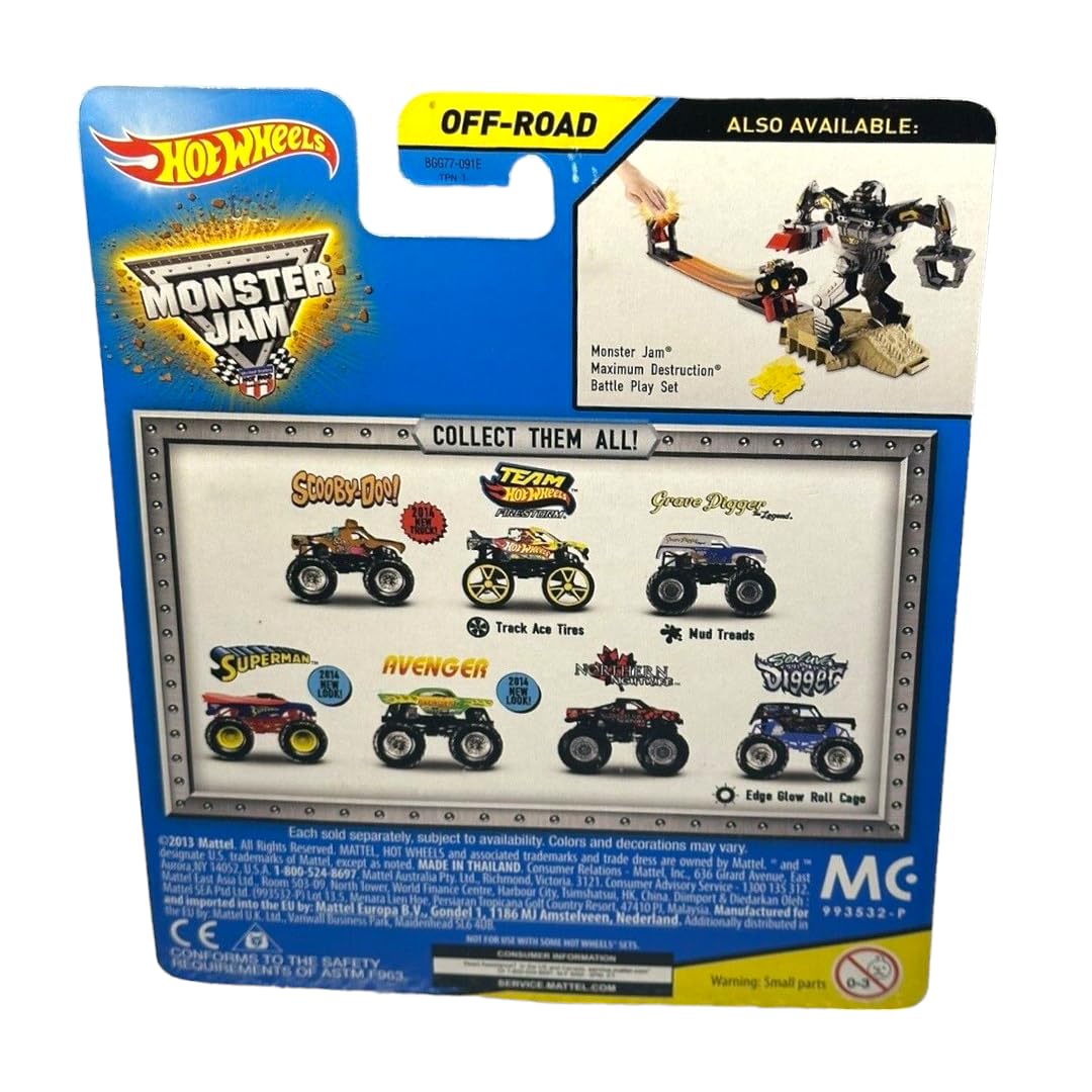 Hot Wheels Monster Jam Off Road #7 Scooby Doo 1:64 Die-Cast Toy Truck - Collectible Monster Truck for Kids & Adults - Perfect for Play, Display & Gifts