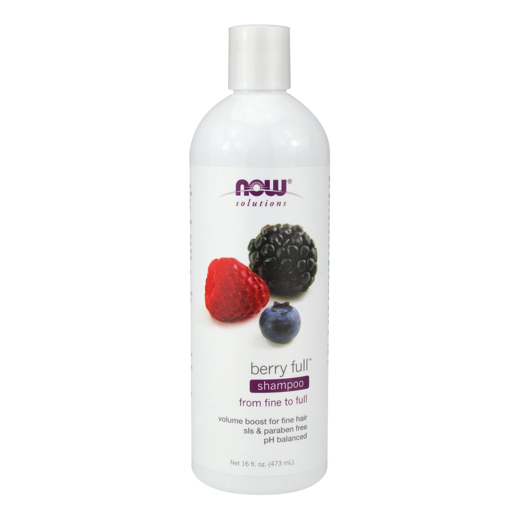 Now Foods Berry Full Shampoo - 16 oz (2 Pack) | Natural Hair Care for Volume & Shine | Perfect for Daily Use & Color-Treated Hair