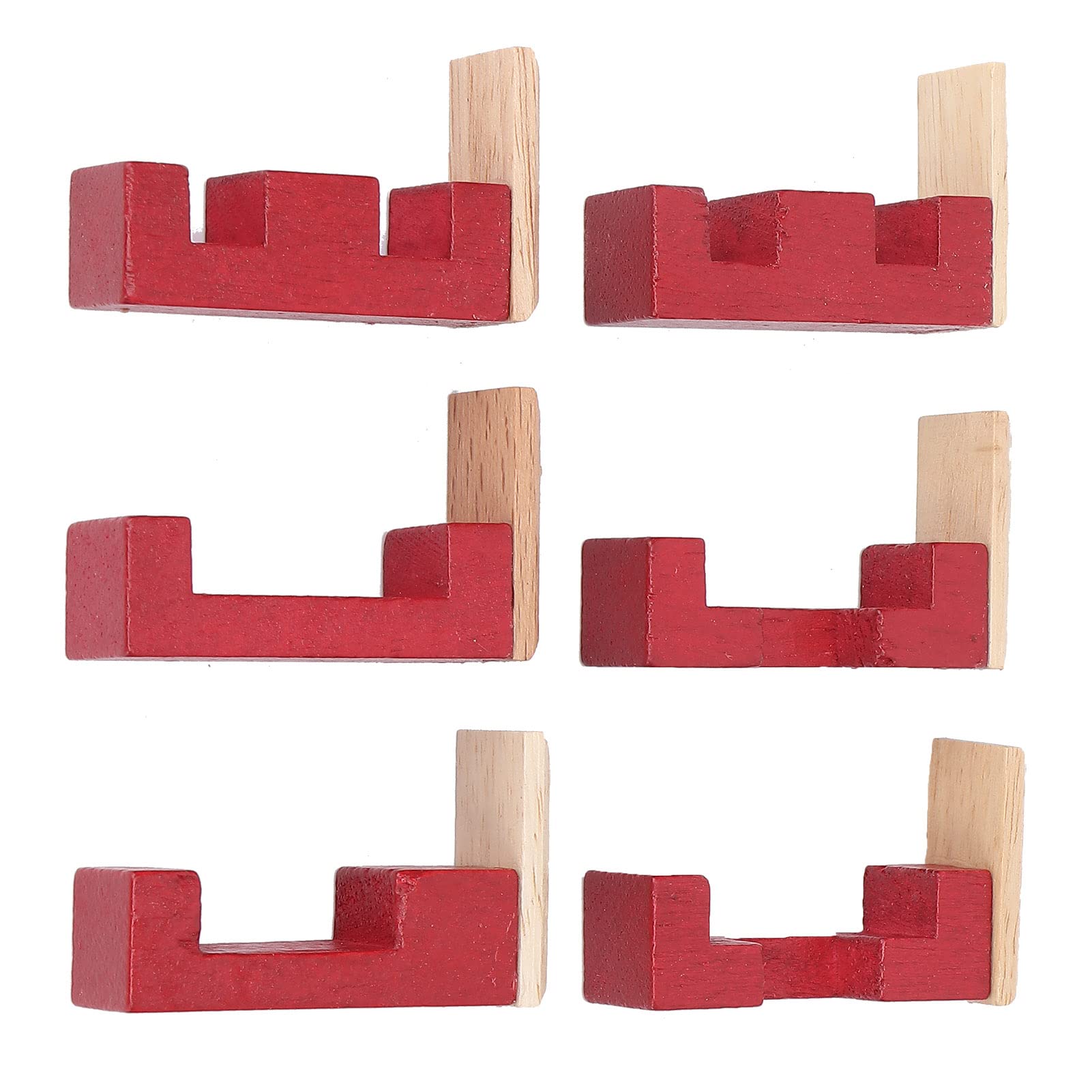Wooden Interlocking Puzzle Toy for Adults - Brain Teaser Logic Game with Lightweight Design - Perfect for Stress Relief, Office Desk Decor & Family Game Night