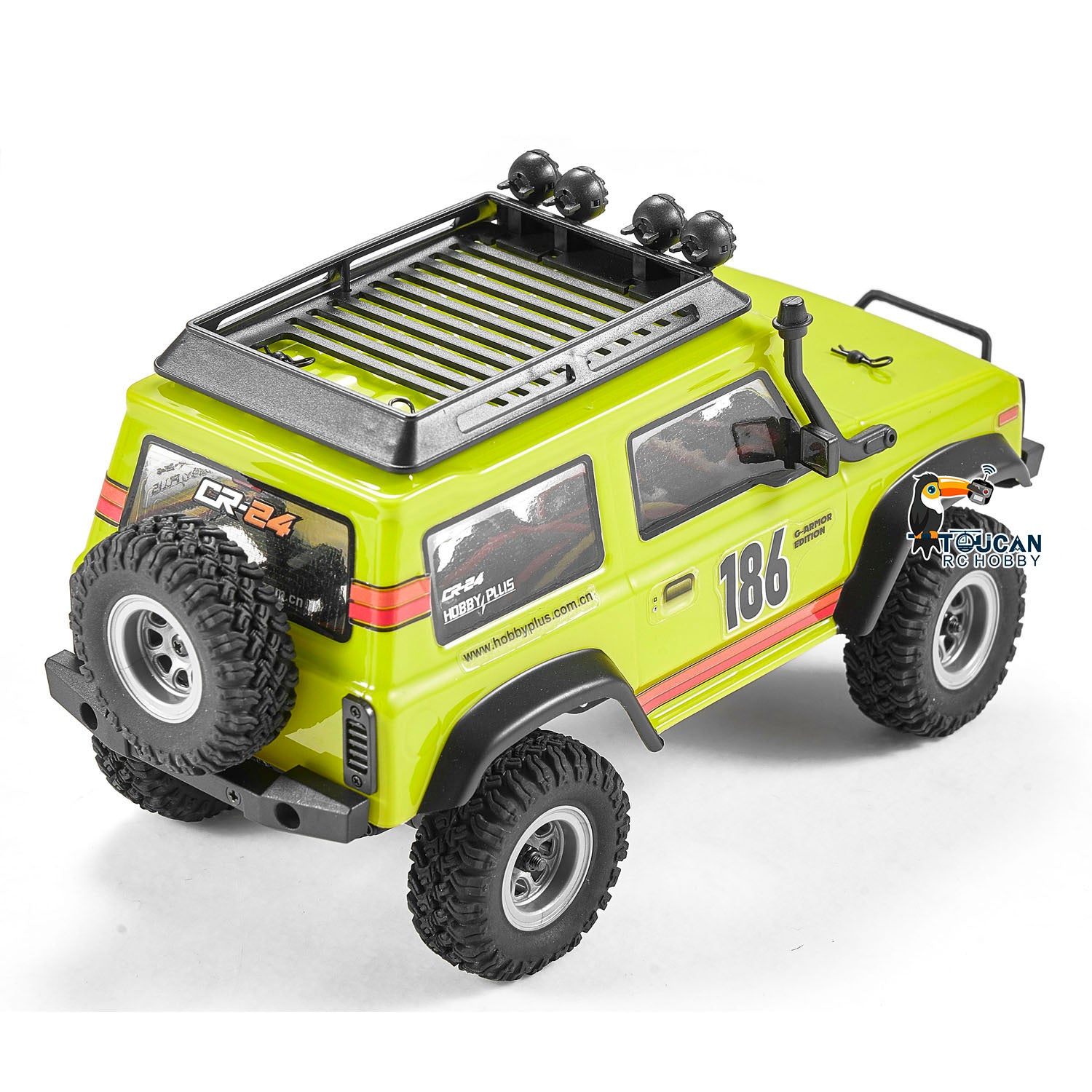1:24 Scale 4WD 4x4 2.4Ghz RC Rock Crawler Car - Mini Remote Control Off-Road Vehicle with ESC Servo Motor for DIY Model Building | Perfect for Indoor/Outdoor Crawling, Backyard Adventures & RC Hobbyists