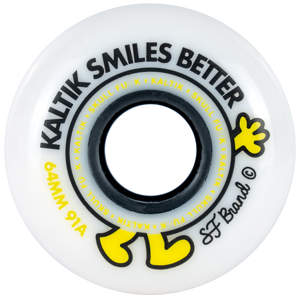 Kaltik x S.F Wheel 64mm Skateboard Wheels - High Performance Longboard Wheels for Cruising & Downhill - Perfect for Street Skating & Park Riding