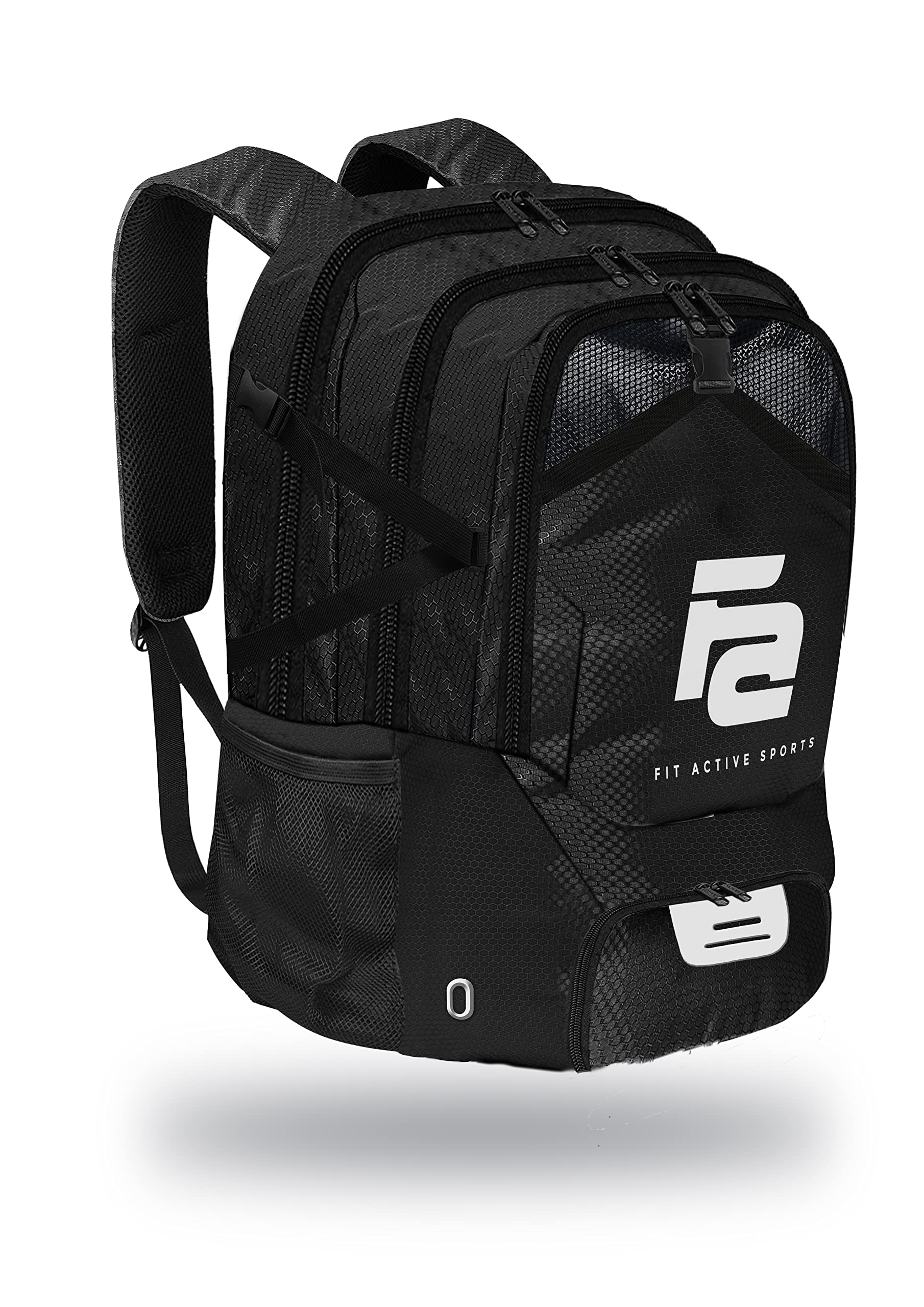 Fit Active Sports Backpack for Football, Basketball, Soccer & Volleyball - Durable Multifunctional Gym Bag for Men, Women, Youth & Adults - Perfect for Training, Travel & Outdoor Activities