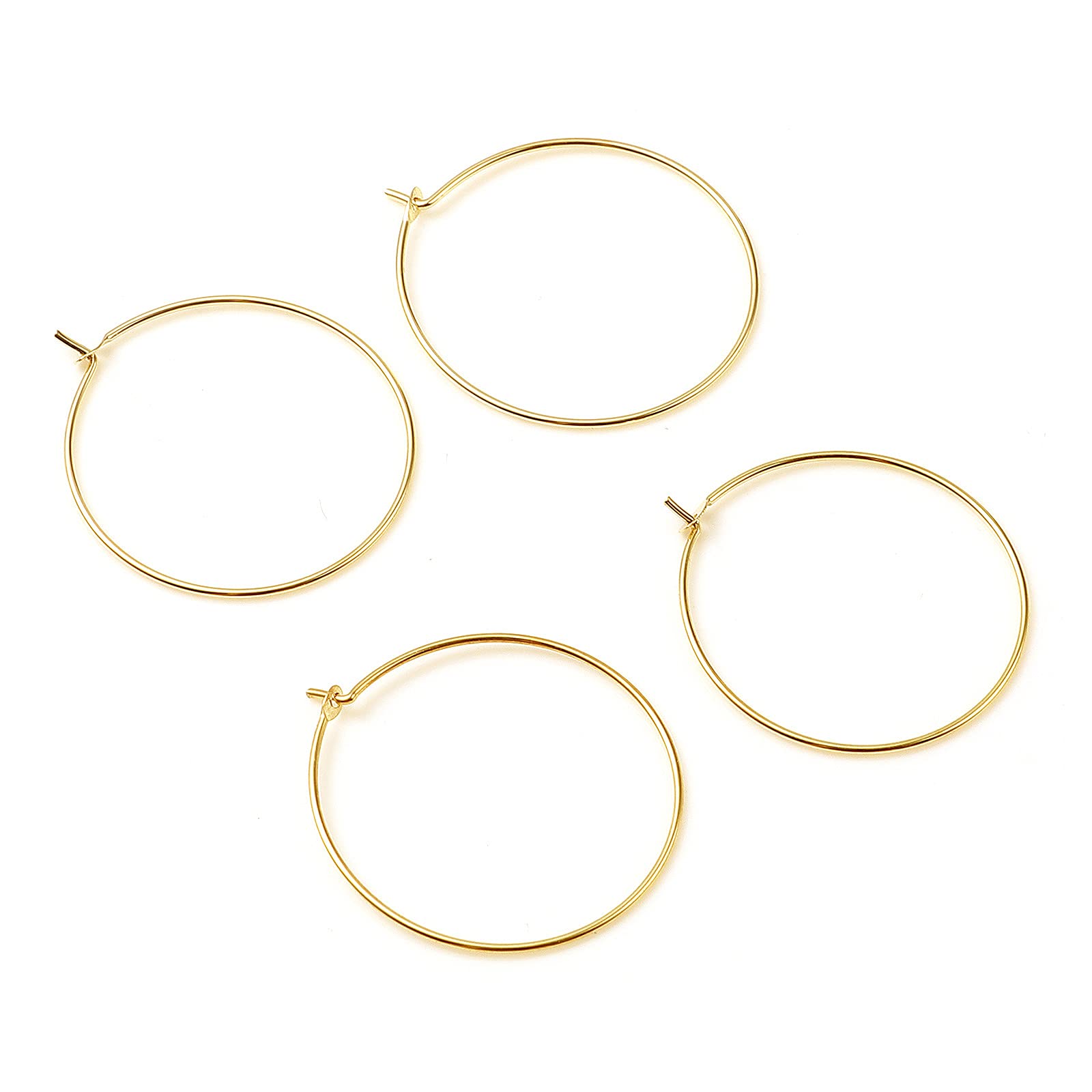 14K Yellow Gold Filled Small Hoop Earrings for Women - Hypoallergenic & Lightweight Everyday Jewelry - Perfect for Teens, Gifts & Casual Wear | DoreenBeads