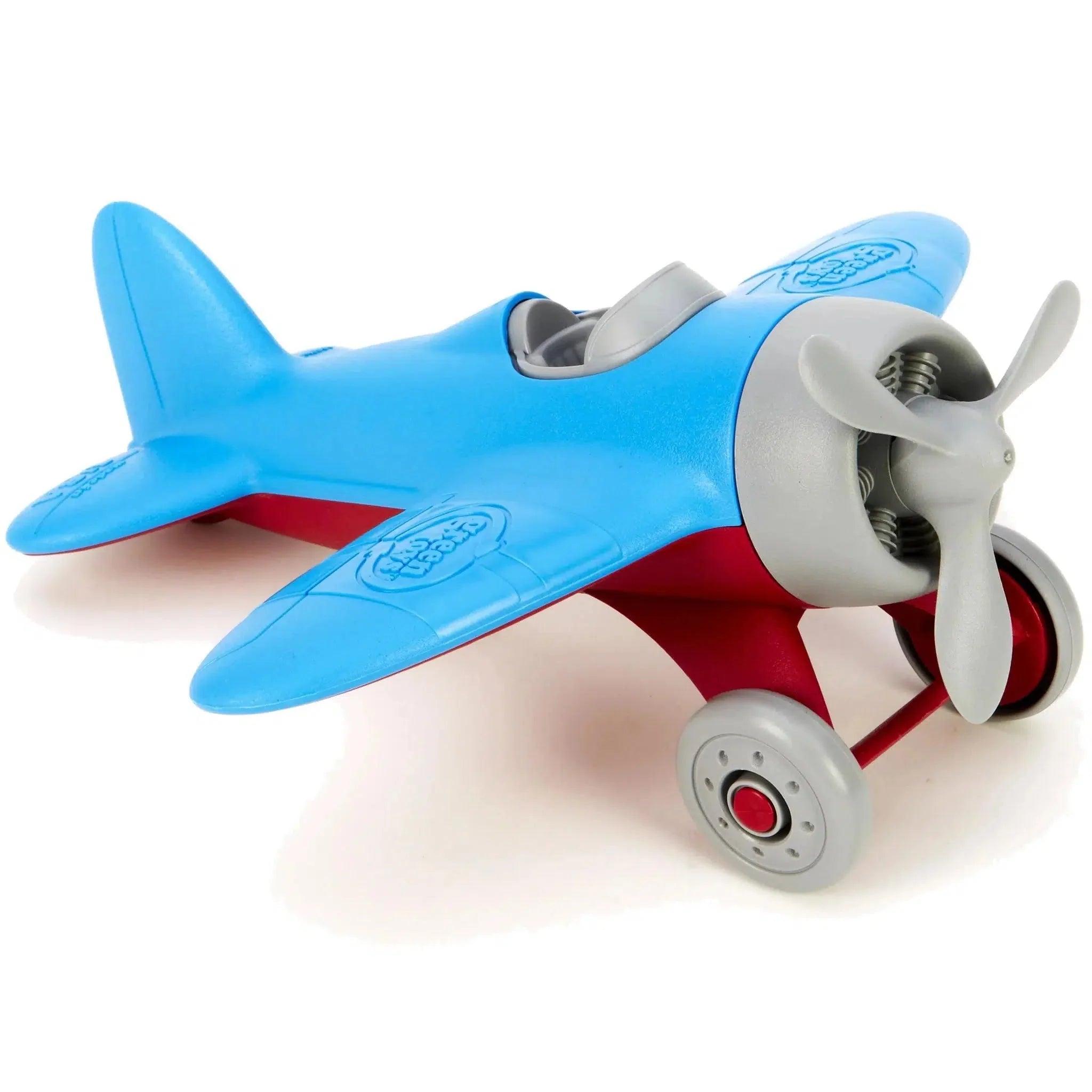 Blue Airplane Toy for Kids - Durable Plastic Model Plane for Boys & Girls - Perfect for Indoor & Outdoor Play, Birthday Gifts, and Aviation-Themed Parties
