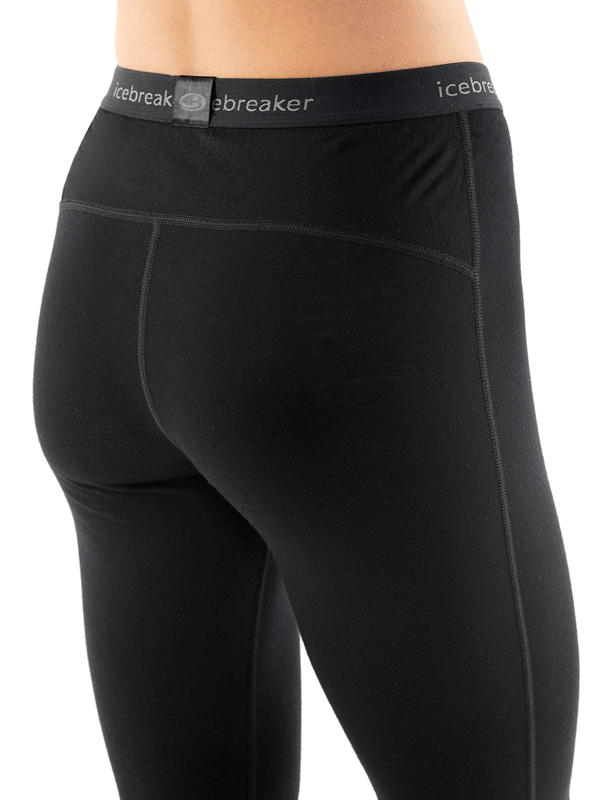Icebreaker Merino Women's 200 Oasis Cold Weather 3/4 Leggings - Wool Base Layer Thermal Pants for Hiking, Skiing & Winter Outdoor Activities