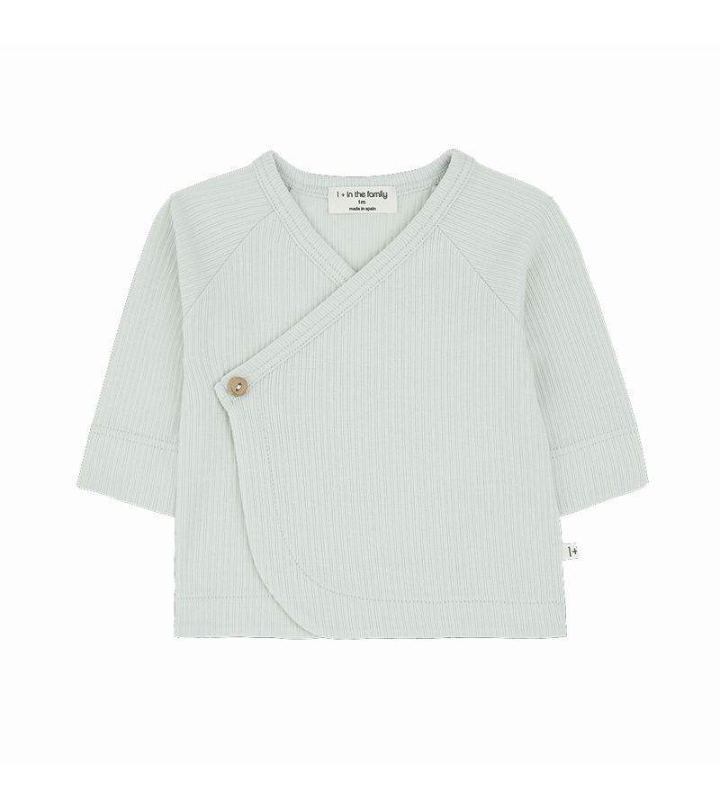 1+ in the Family Pale Aqua Elode Crossover Top - Women's Fashion Casual Blouse for Everyday Wear, Date Night & Summer Outfits