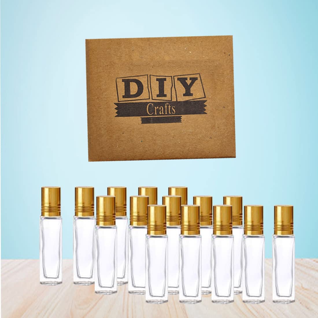 6-Pack 10ml Clear Glass Roller Ball Bottles - Refillable Essential Oil Roller Bottles for DIY Perfume, Fragrance, Lip Balm & Travel (BPA-Free, Leak-Proof) - Perfect for Aromatherapy, Skincare & Gift Making