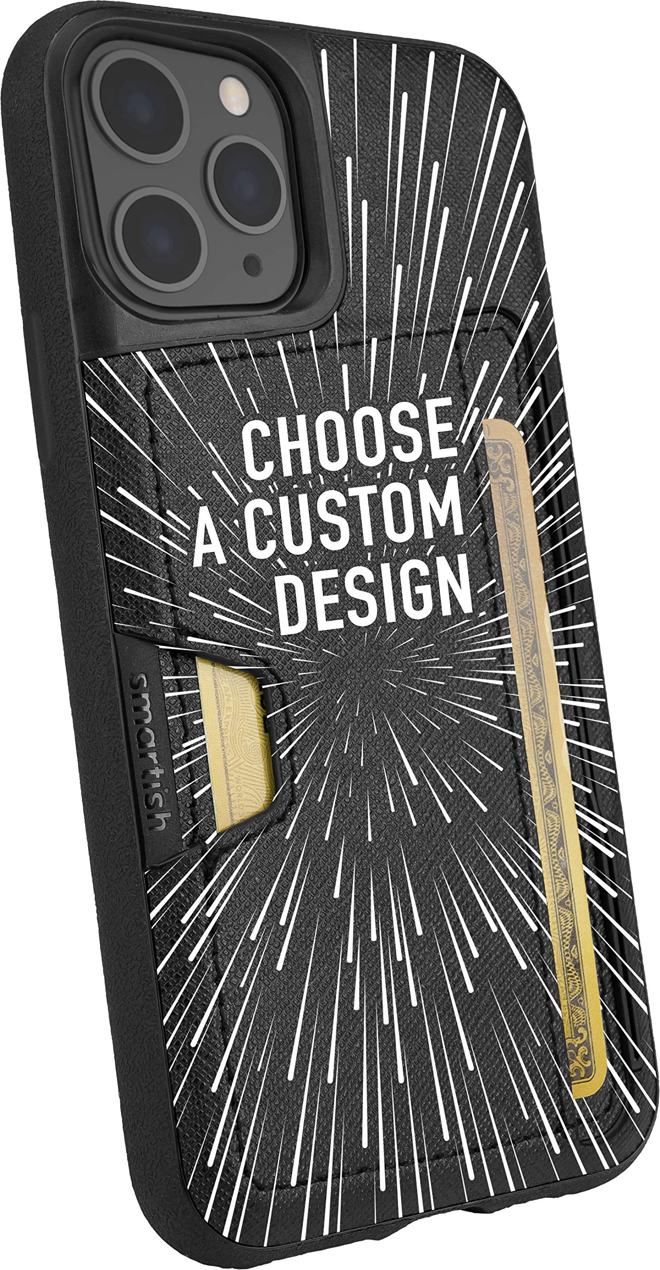 Smartish iPhone 11 Pro Wallet Case - Slim Protective Kickstand & Credit Card Holder (Silk) | Wallet Slayer Vol.2 | Perfect for Everyday Use, Travel & Hands-Free Viewing