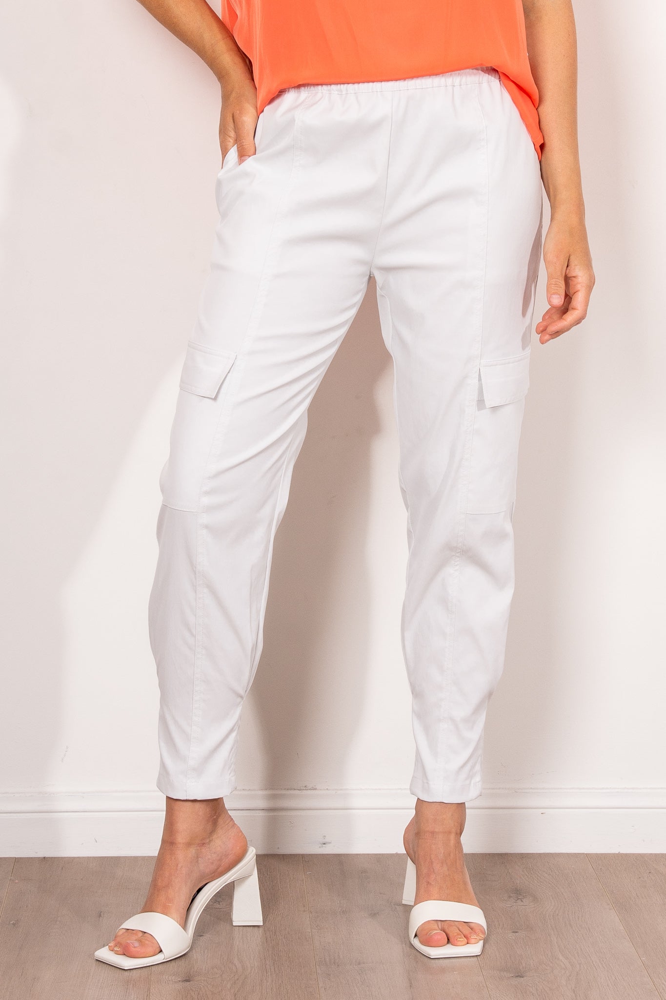 Mela Purdie Active Cargo Stretch Chintz Pants - Comfortable Workout & Travel Joggers for Women - Perfect for Yoga, Gym, and Outdoor Adventures