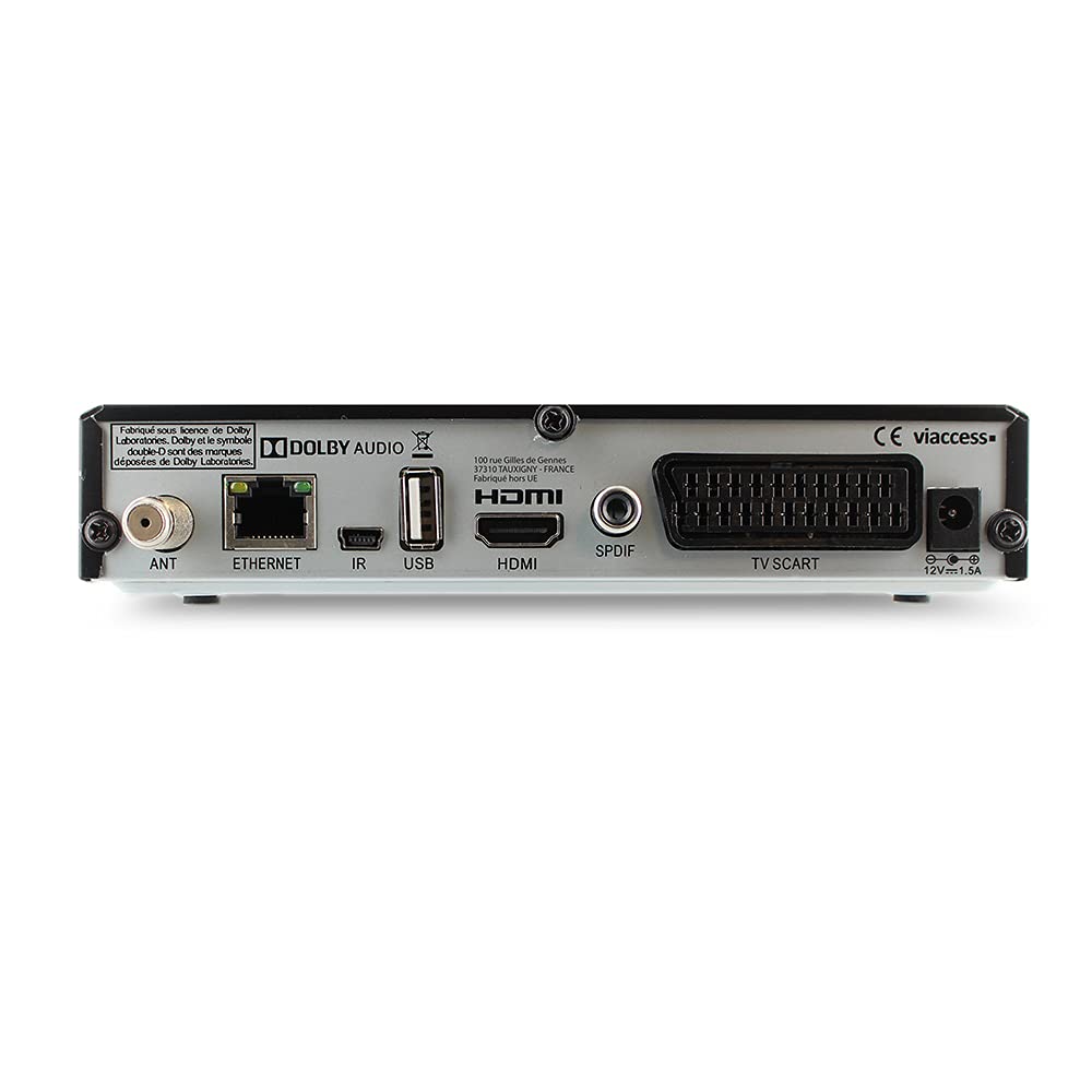 Metronic TNT/TNTSAT Satellite Terminal HD PVR Ready with Free Satellite Dish & TNTSAT Card - Digital TV Recorder for Astra Satellite - Watch & Record HD Channels at Home (Model 441639)