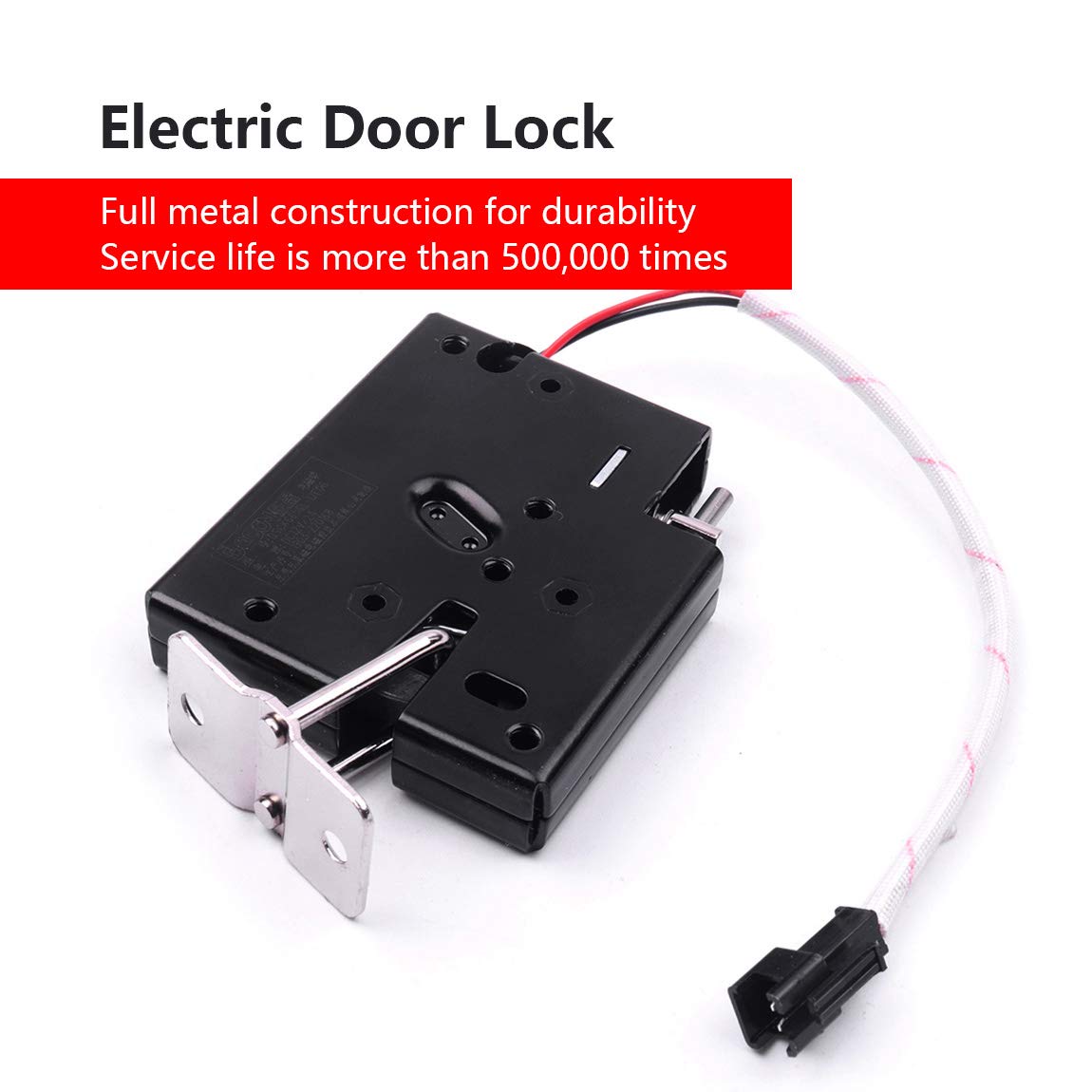 ATOPLEE 12V 2A Electronic Cabinet Lock - Heavy Duty Carbon Steel Solenoid Spring Lock for Drawers, Cabinets & Lockers (66x56x13.5mm) | Secure Home Office, Retail Display & Storage Solutions