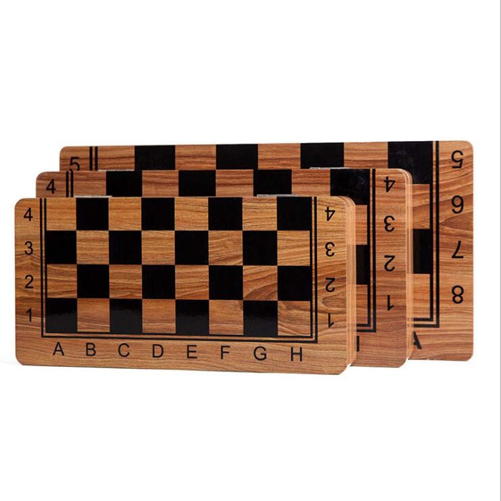 Premium Folding Wooden Chess Set - International Chess Board with Full Chess Pieces - Portable Travel Size (Medium) - Perfect for Home, Office, Travel & Gifts