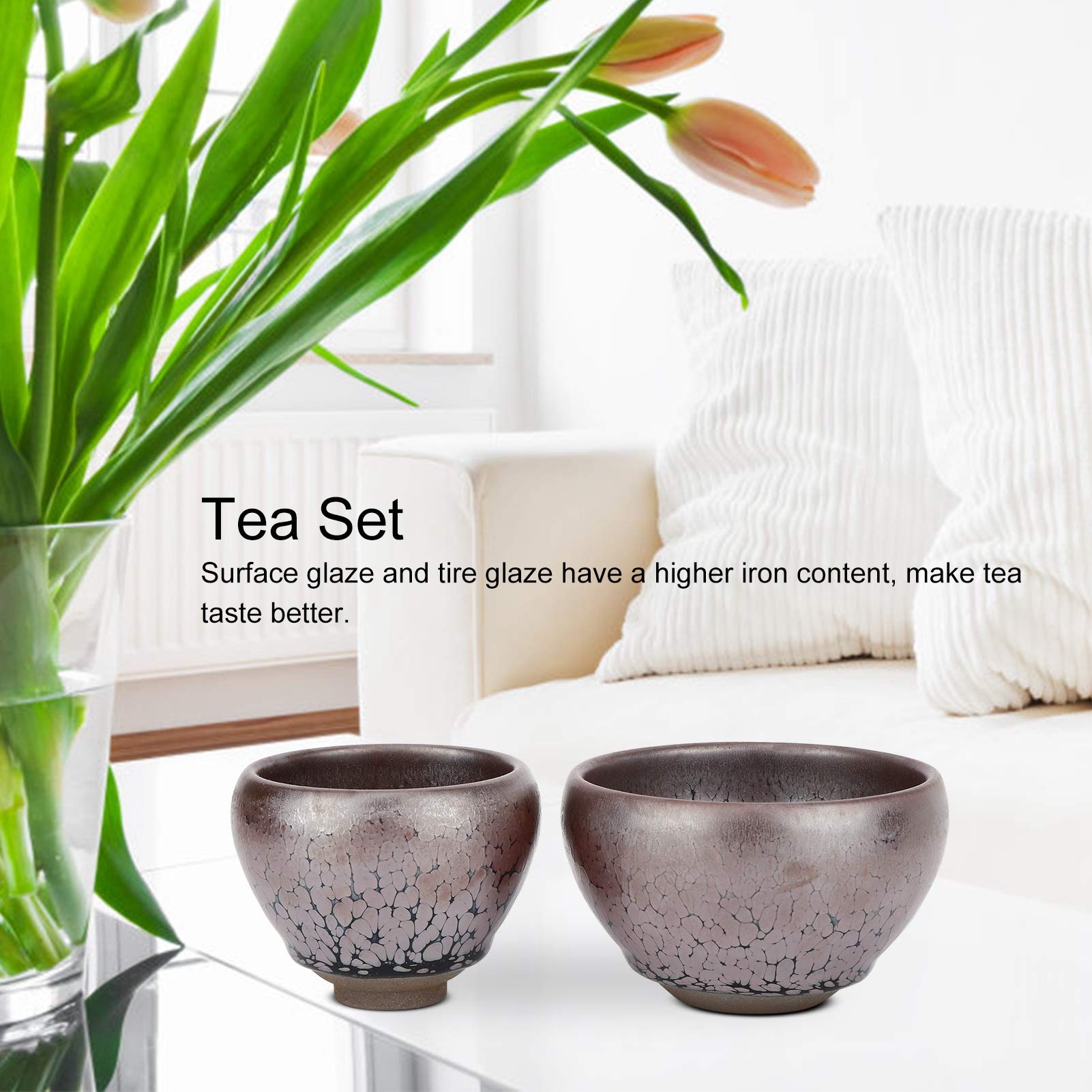 Exquisite Glazed Ceramic Tea Cup - Elegant Handcrafted Design for Living Room, Office & Gifts - Perfect for Afternoon Tea, Home Decor & Housewarming Presents