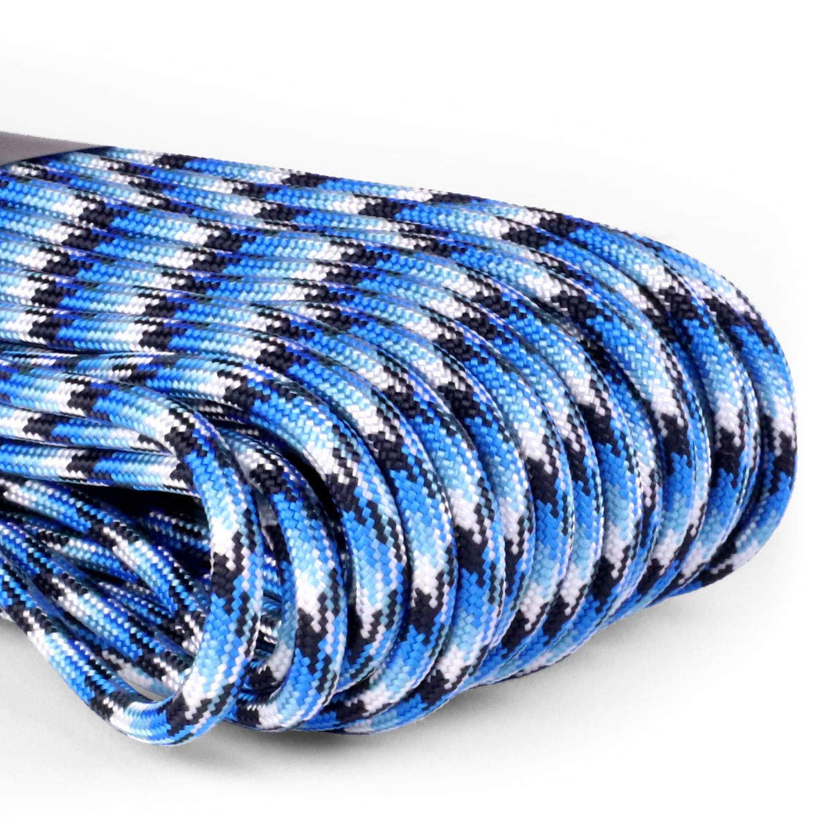 550 Paracord 100ft USA Made - Survival Rope for Camping & Hiking Gear (Blue)