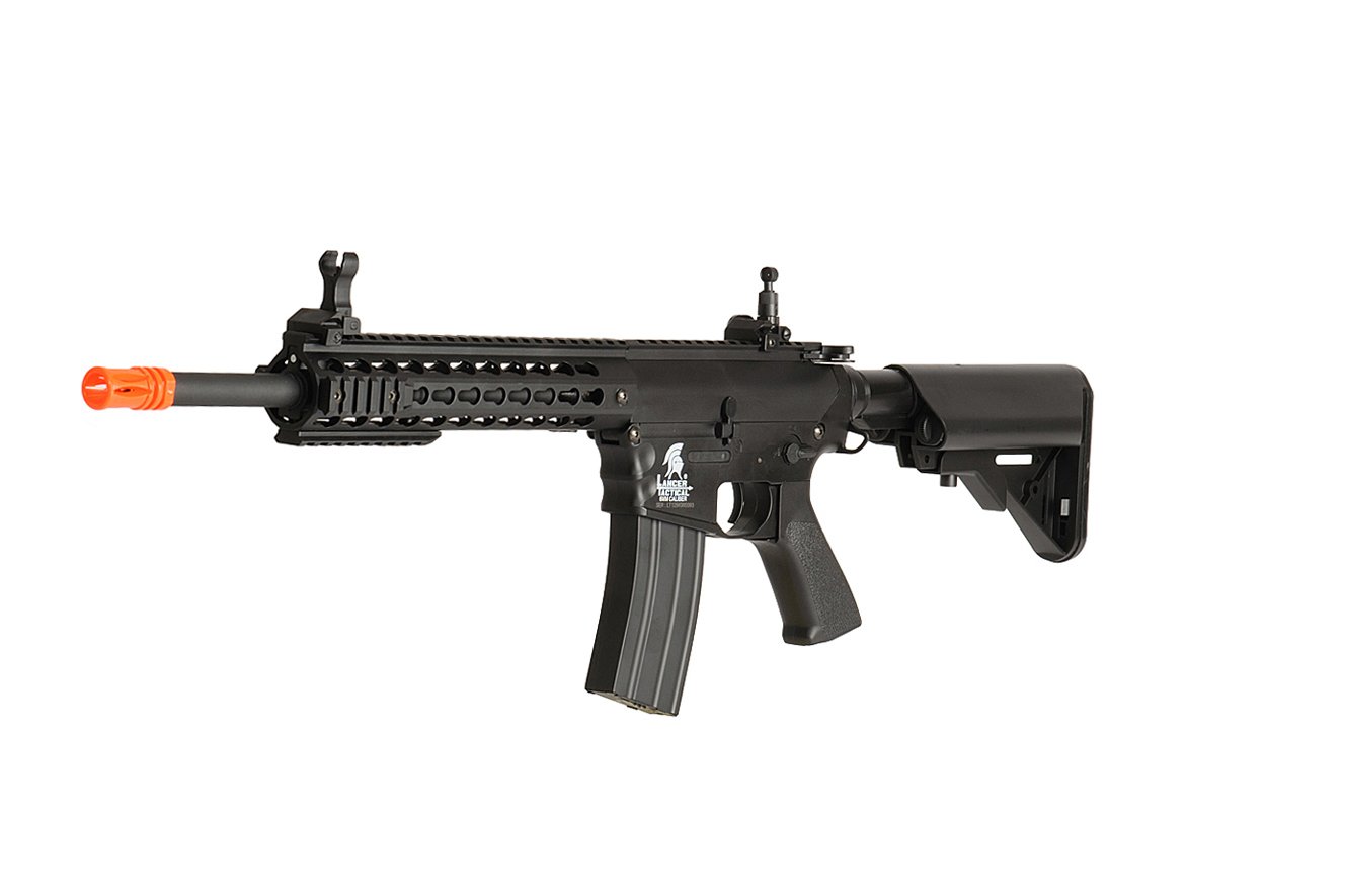 Lancer Tactical M4 AEG Airsoft Rifle - Full Metal Gearbox & Keymod Rail System | Electric Automatic BB Gun for Tactical Training & Outdoor Airsoft Games