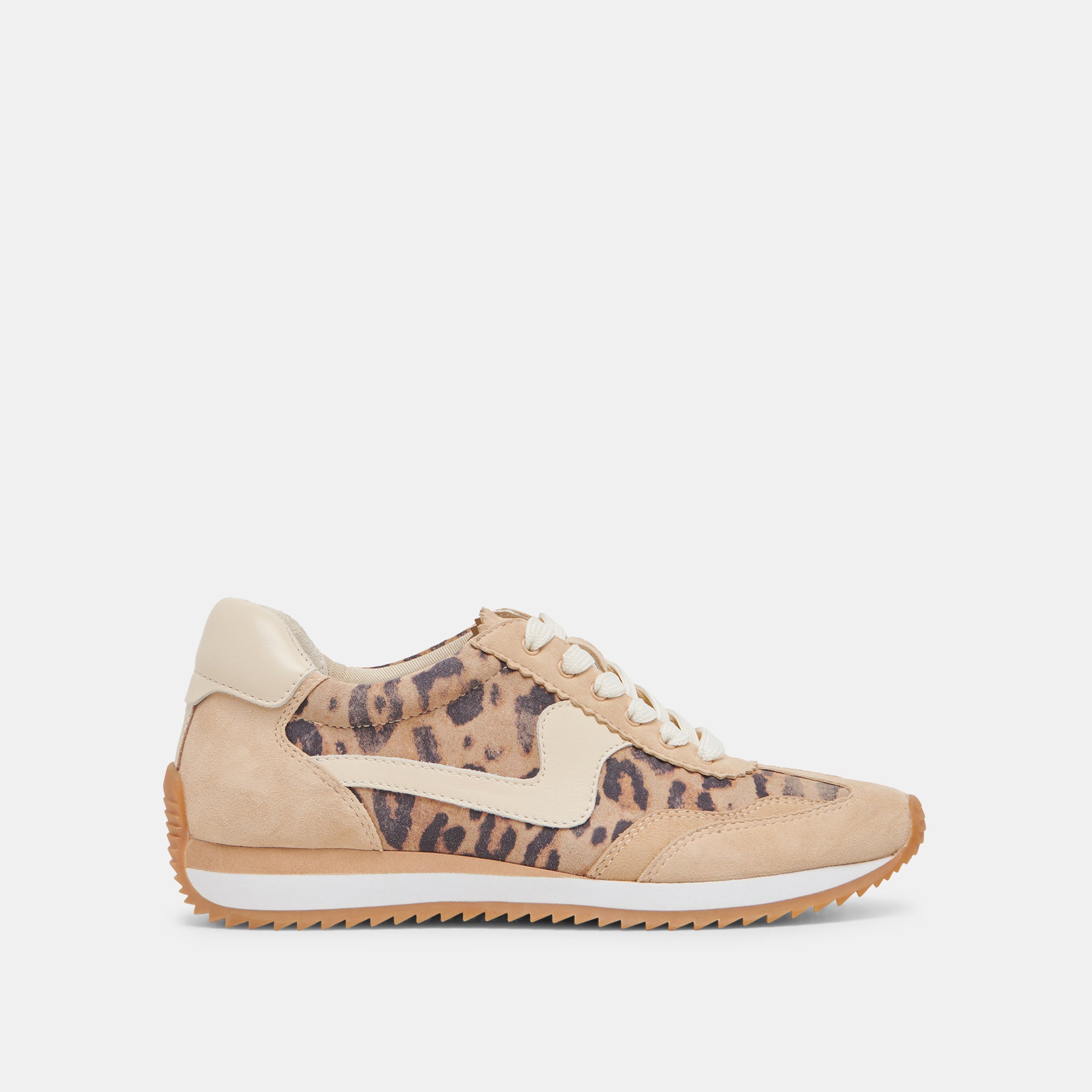B.NTCD Women's Sneakers - Lightweight Leopard Print Suede Shoes for Casual Wear & Street Fashion